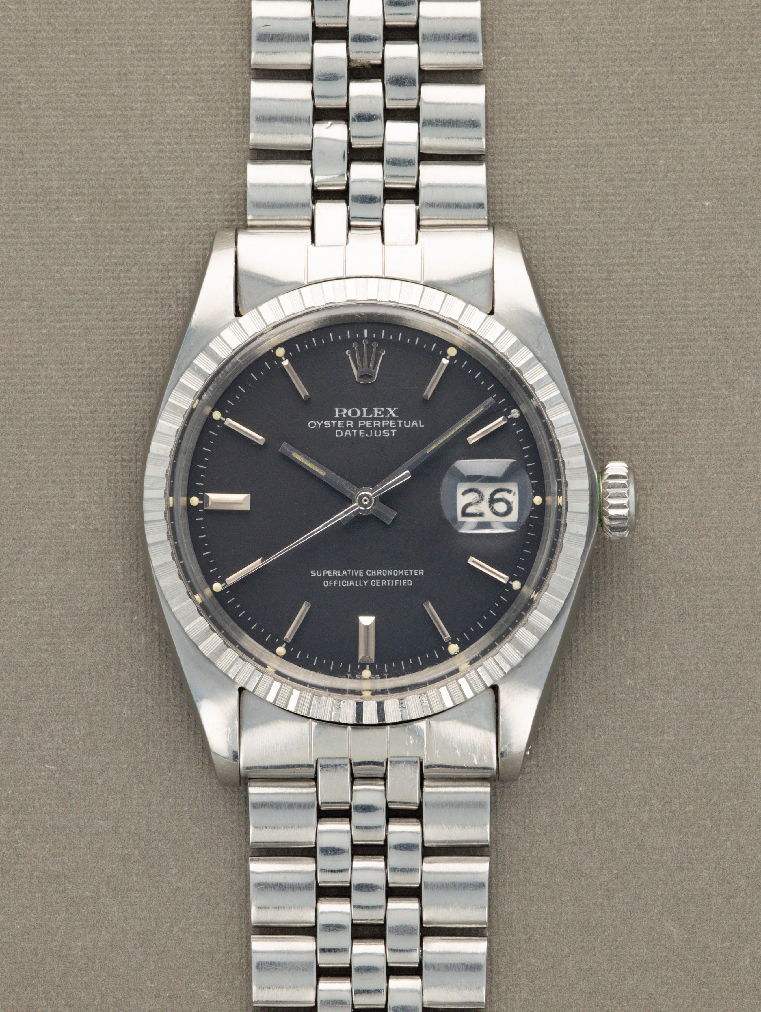 Rolex Datejust Ref. 1603 - Matte Black Dial