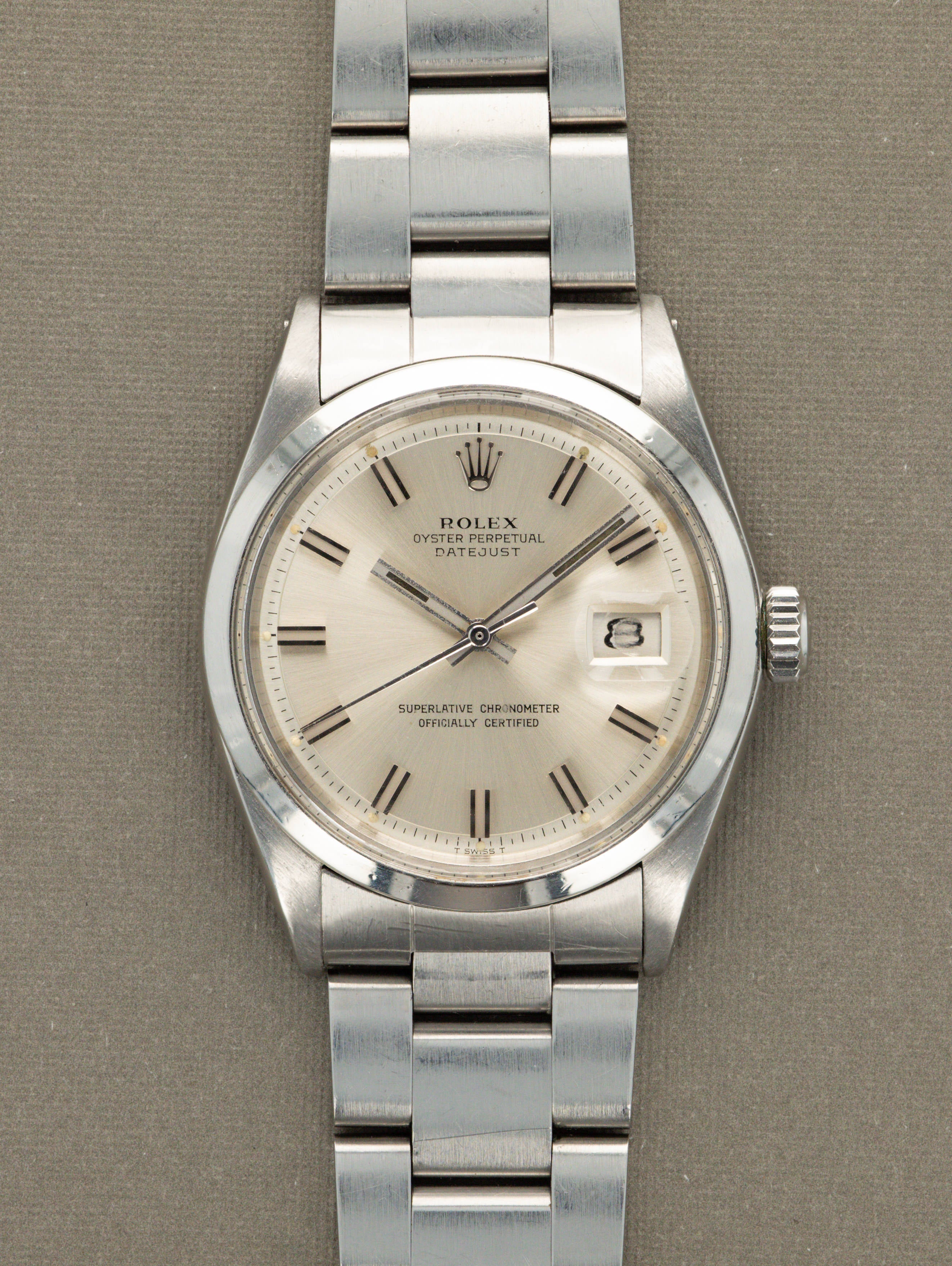 Rolex Datejust Ref. 1600 - Sunburst Silver 'Wide Boy' Dial