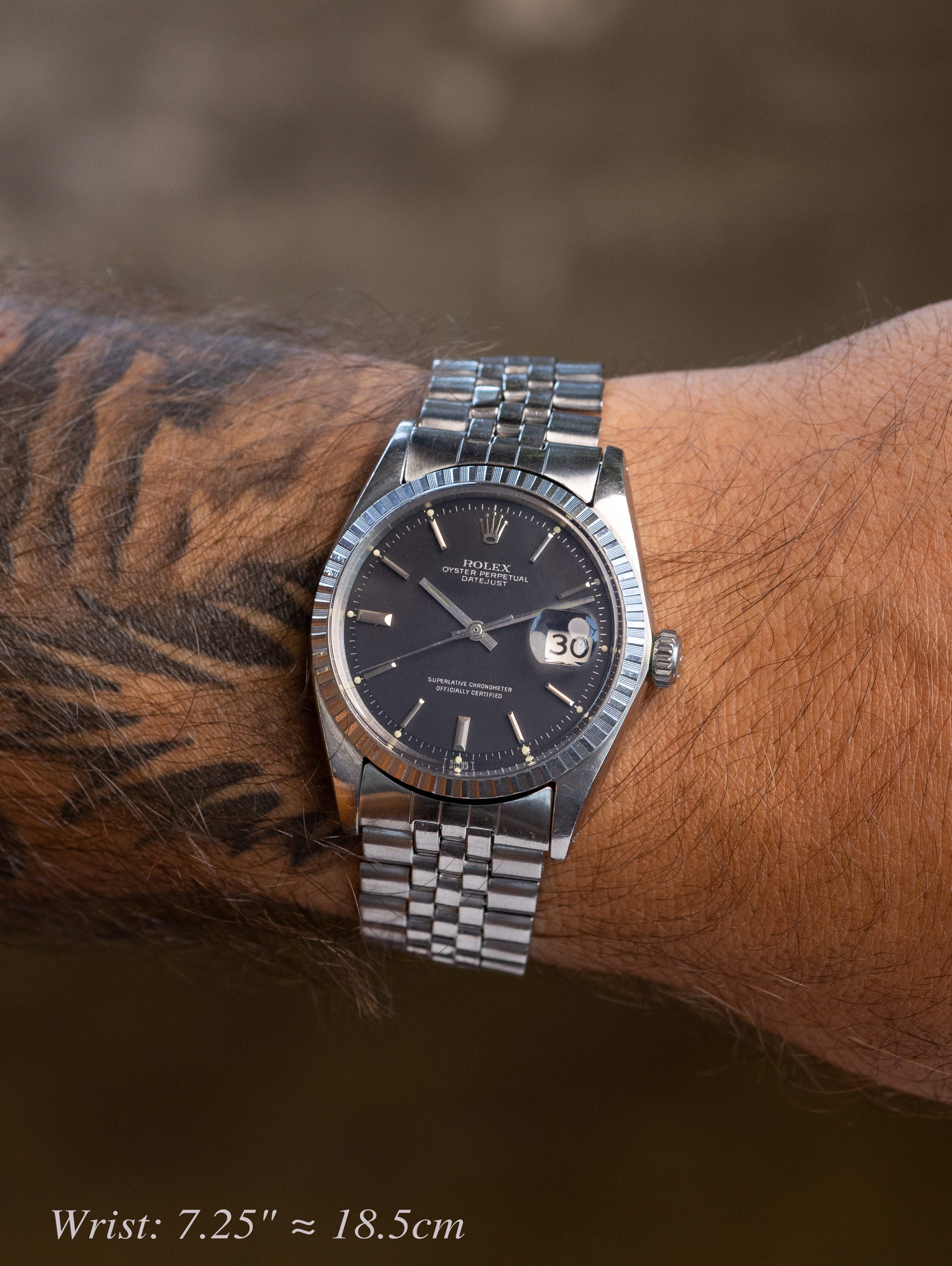 Rolex Datejust Ref. 1603 - Matte Black Dial