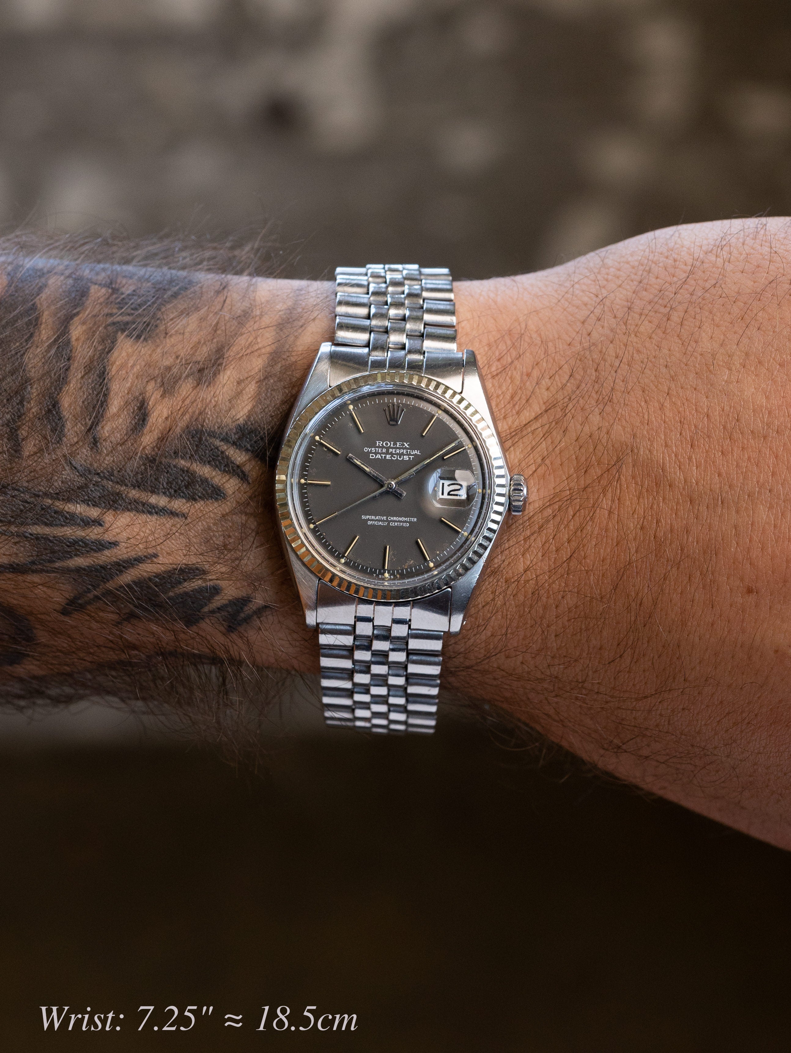 Rolex Datejust Ref. 1601 - Grey 'Satin' Dial