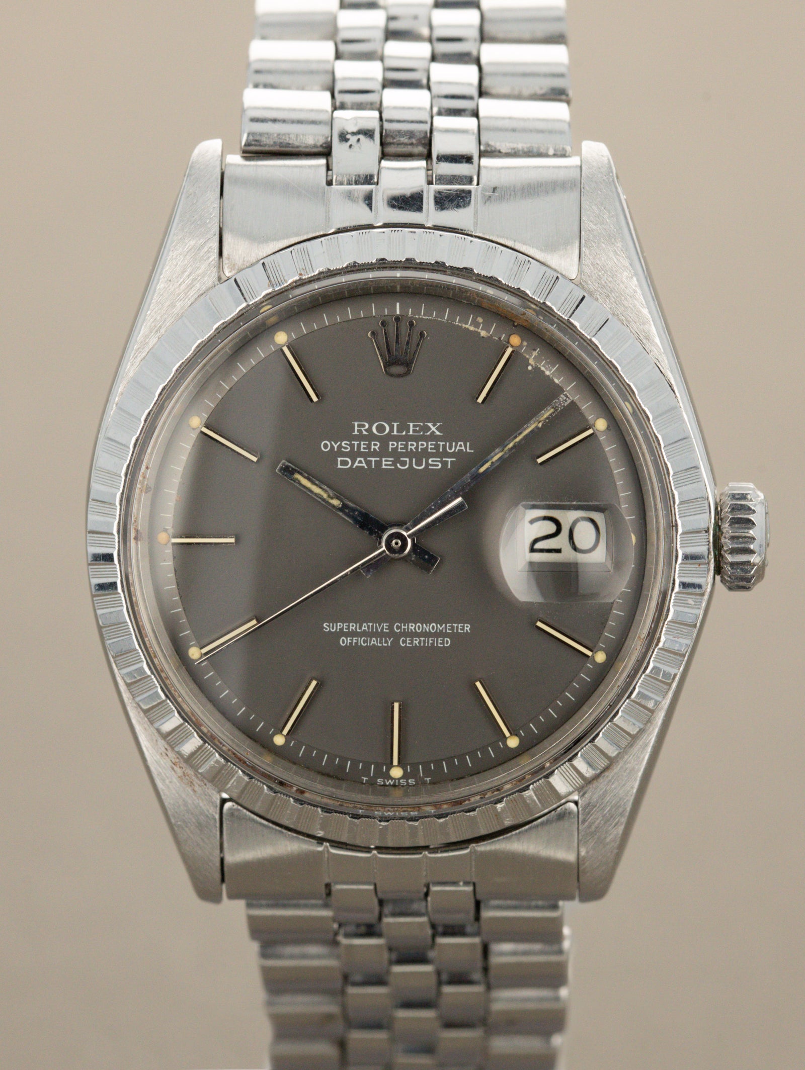 Rolex Datejust Ref. 1603 - Satin Grey Dial