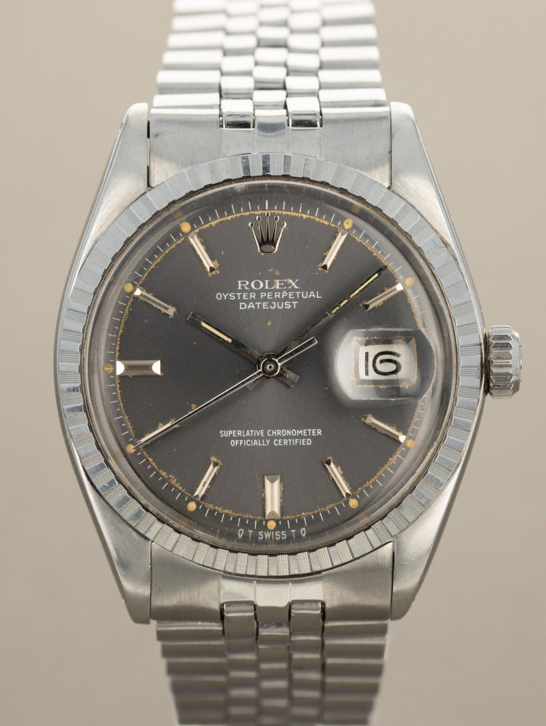 Rolex Datejust Ref. 1603 - Sunburst Grey 'Sigma' Dial