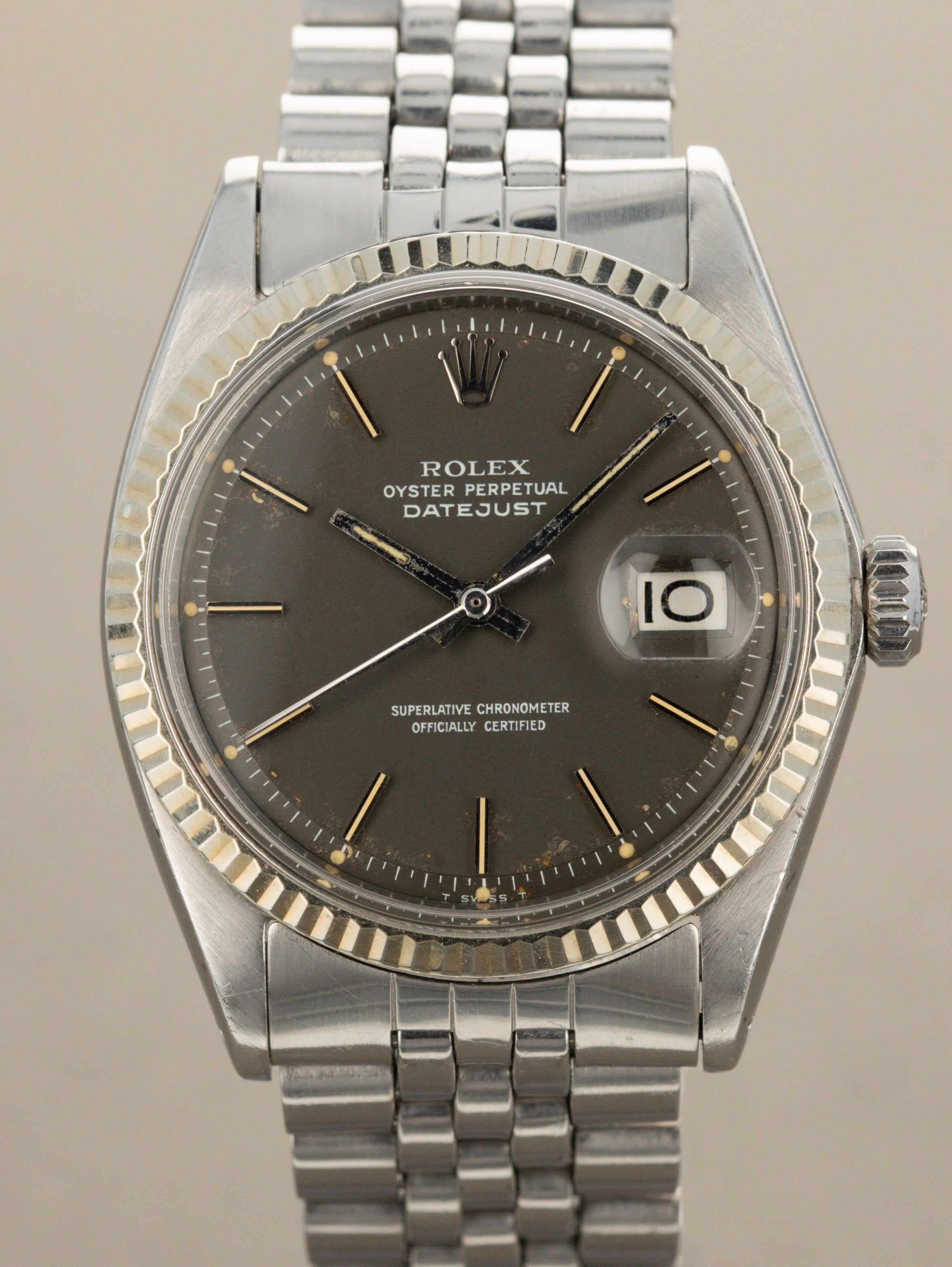Rolex Datejust Ref. 1601 - Grey 'Satin' Dial