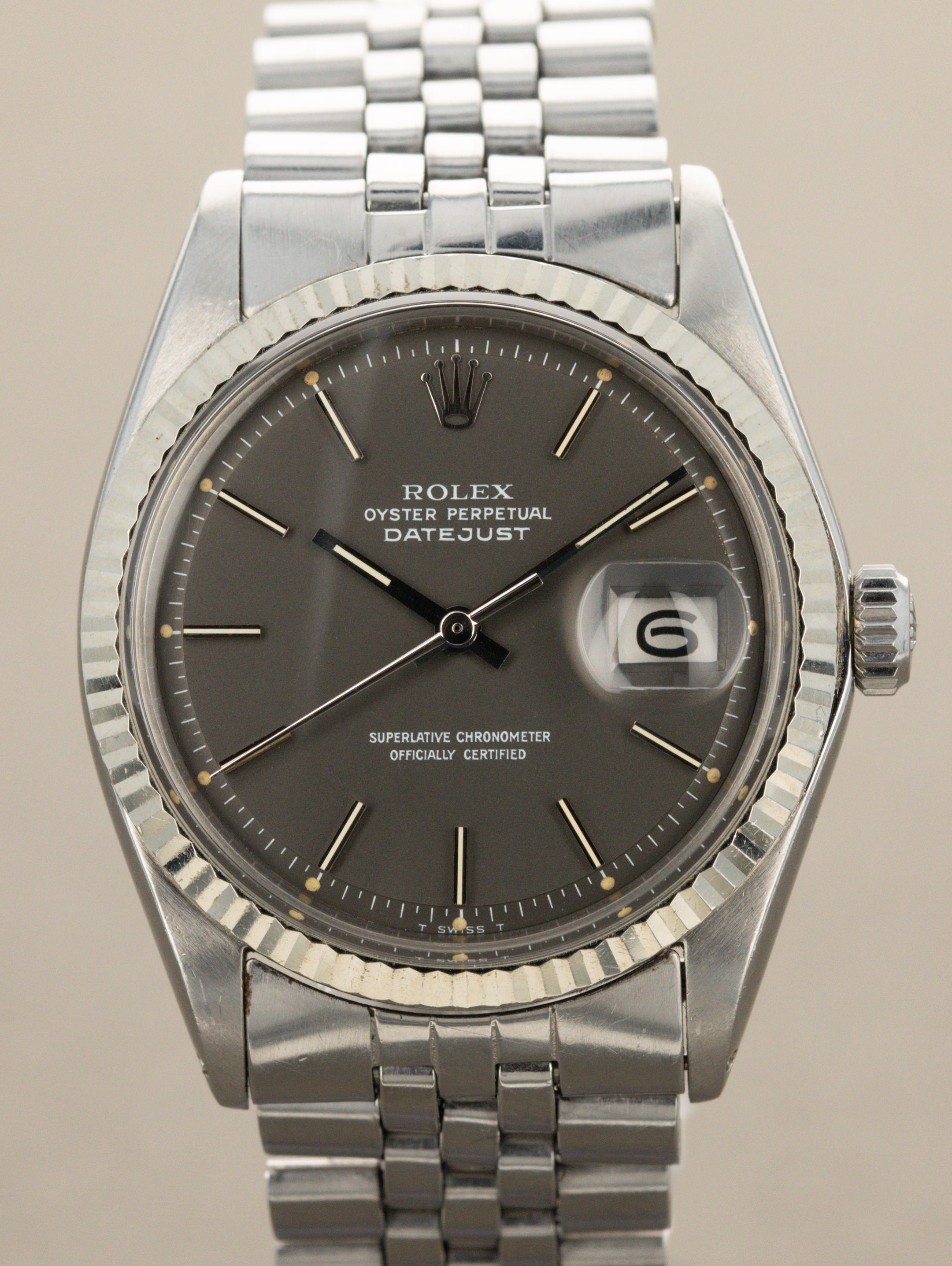 Rolex Datejust Ref. 1601 - Grey 'Satin' Dial