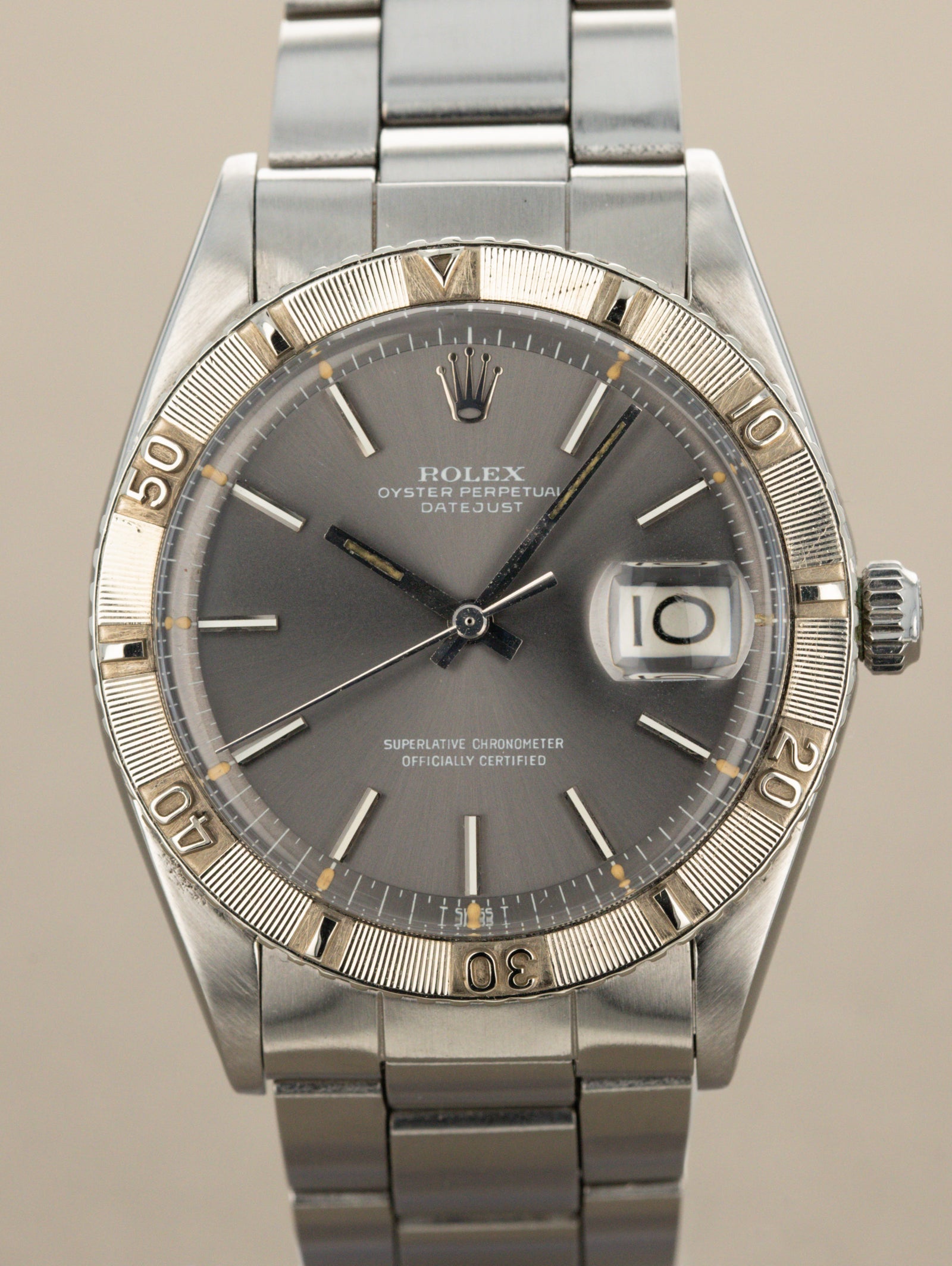 Rolex Turn-O-Graph Ref. 1625 - Sunburst Grey Dial