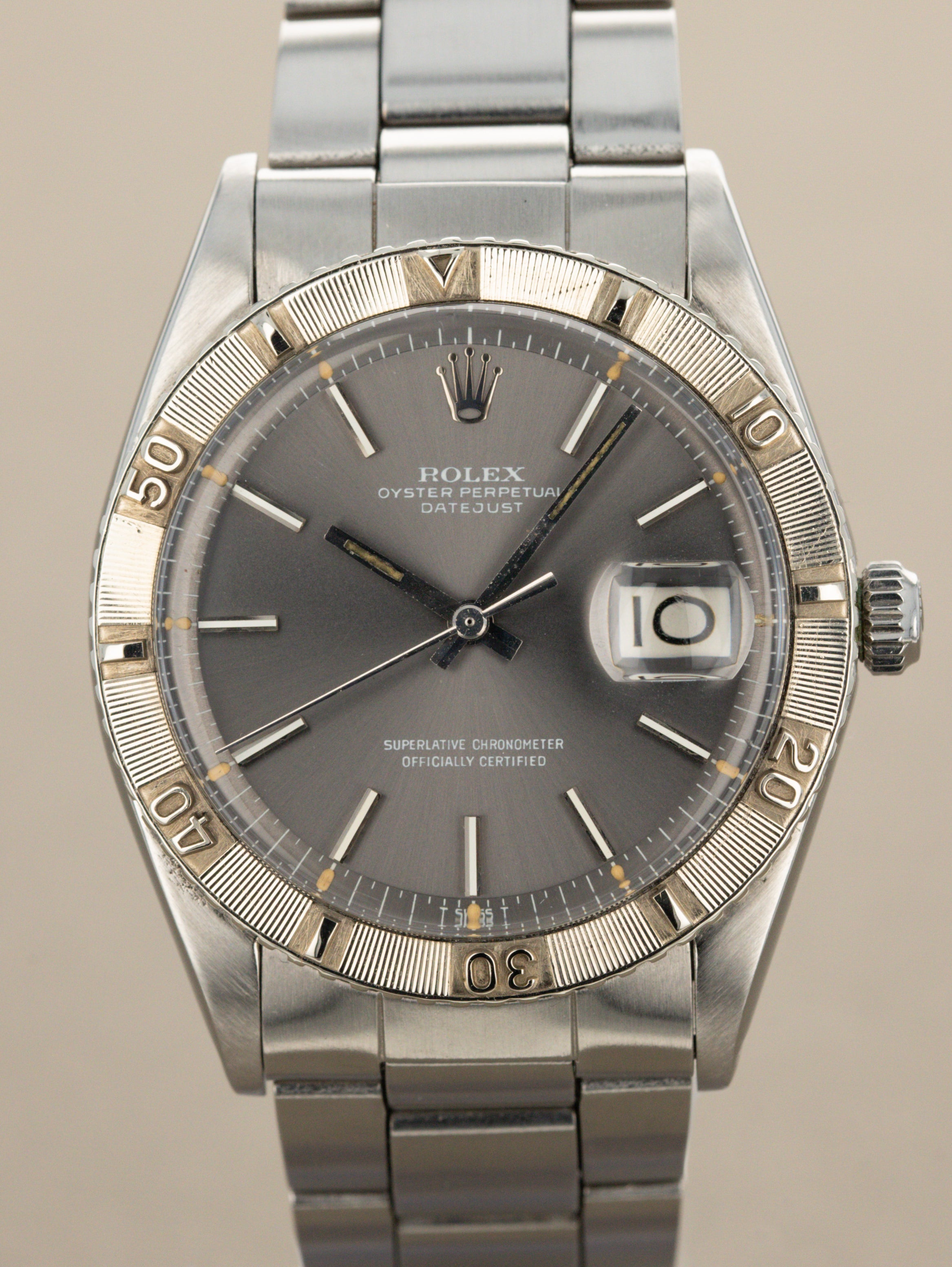 Rolex Turn-O-Graph Ref. 1625 - Sunburst Grey Dial