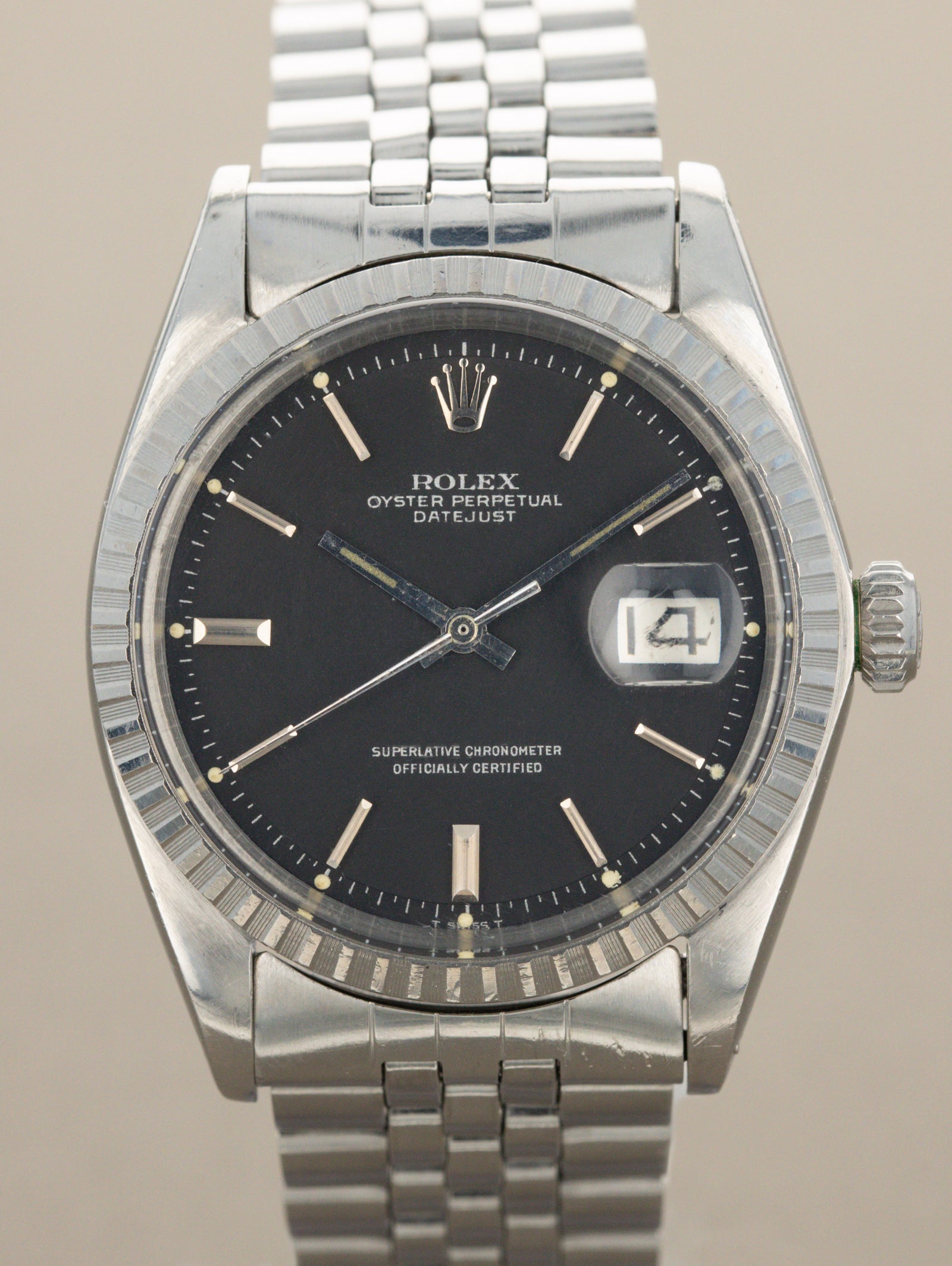 Rolex Datejust Ref. 1603 - Matte Black Dial