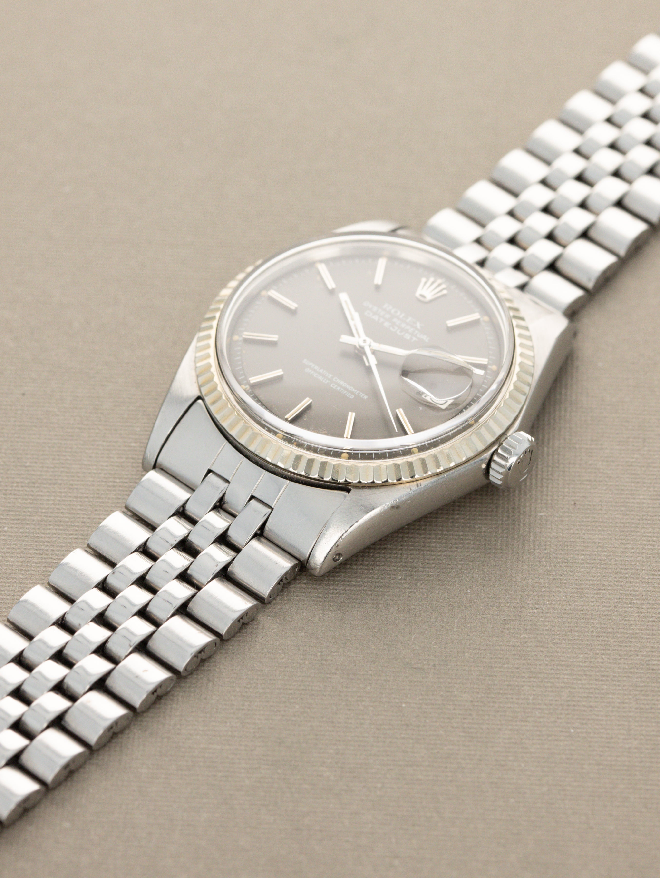 Rolex Datejust Ref. 1601 - Grey 'Satin' Dial