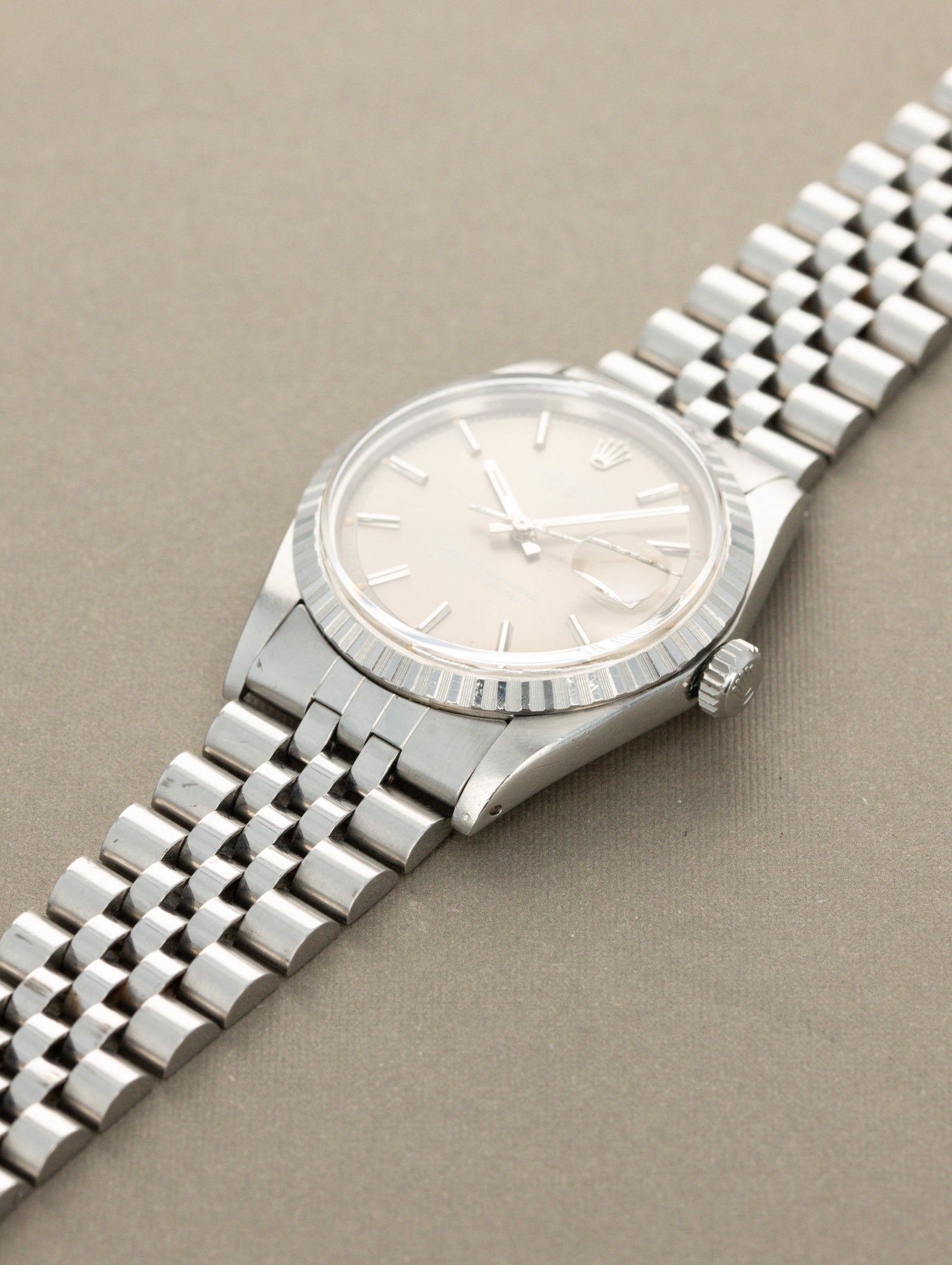 Rolex Datejust Ref. 1603 - Sunburst Taupe 'Sigma' Dial w/ White Text Unpolished