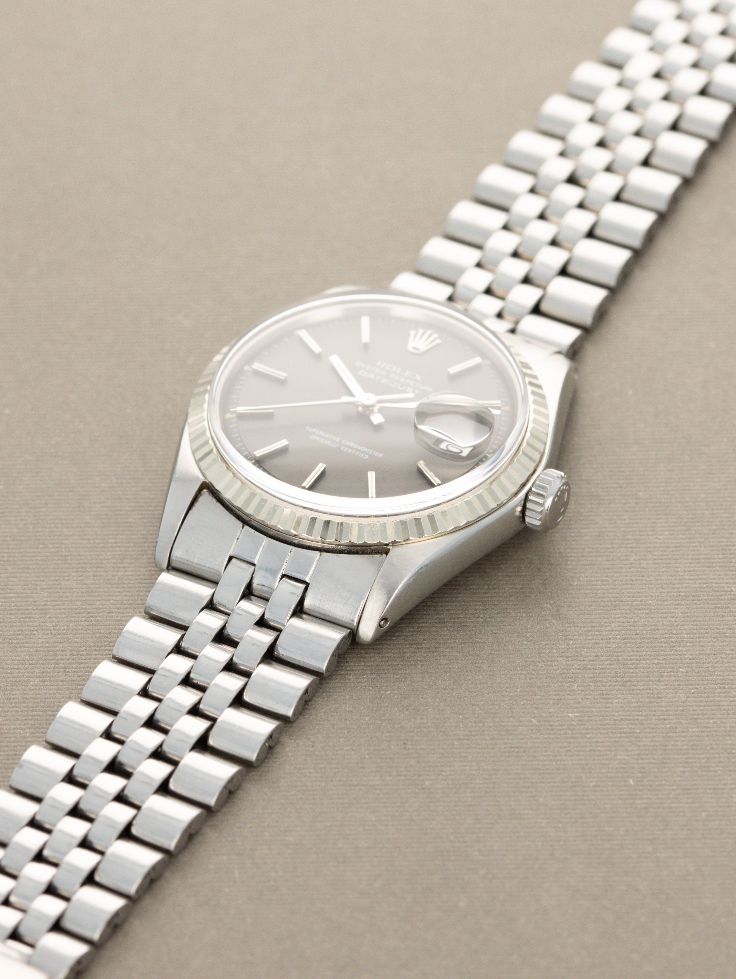 Rolex Datejust Ref. 1601 - Grey 'Satin' Dial