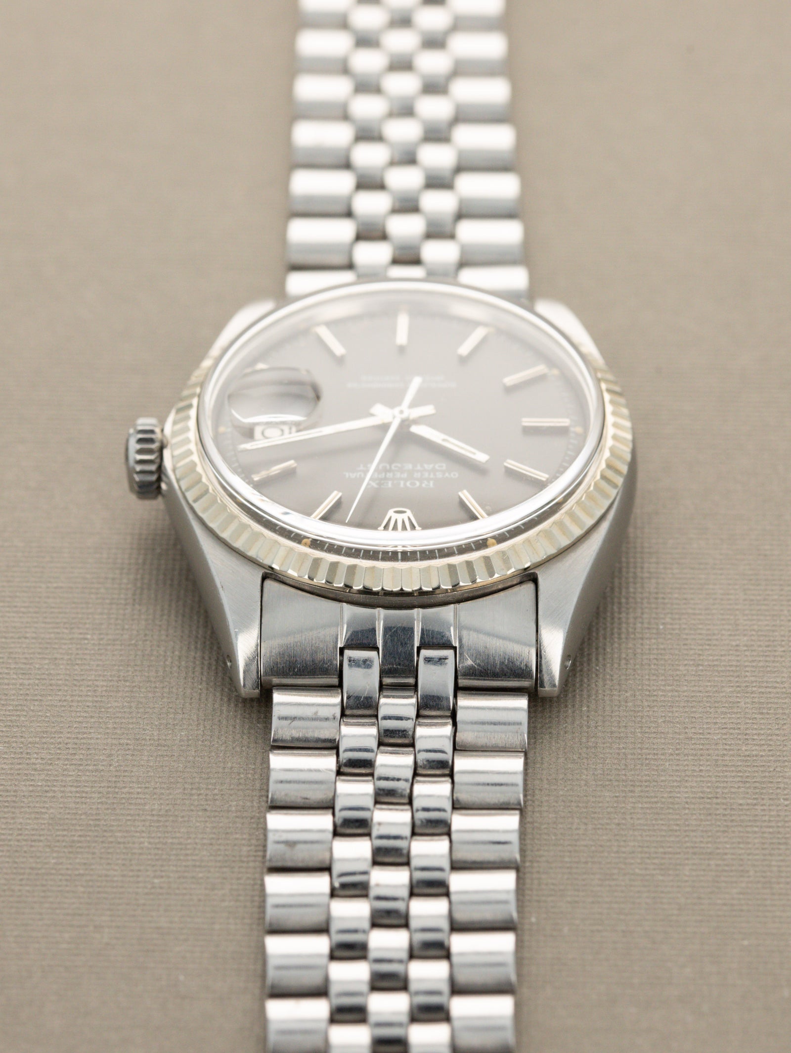 Rolex Datejust Ref. 1601 - Grey 'Satin' Dial