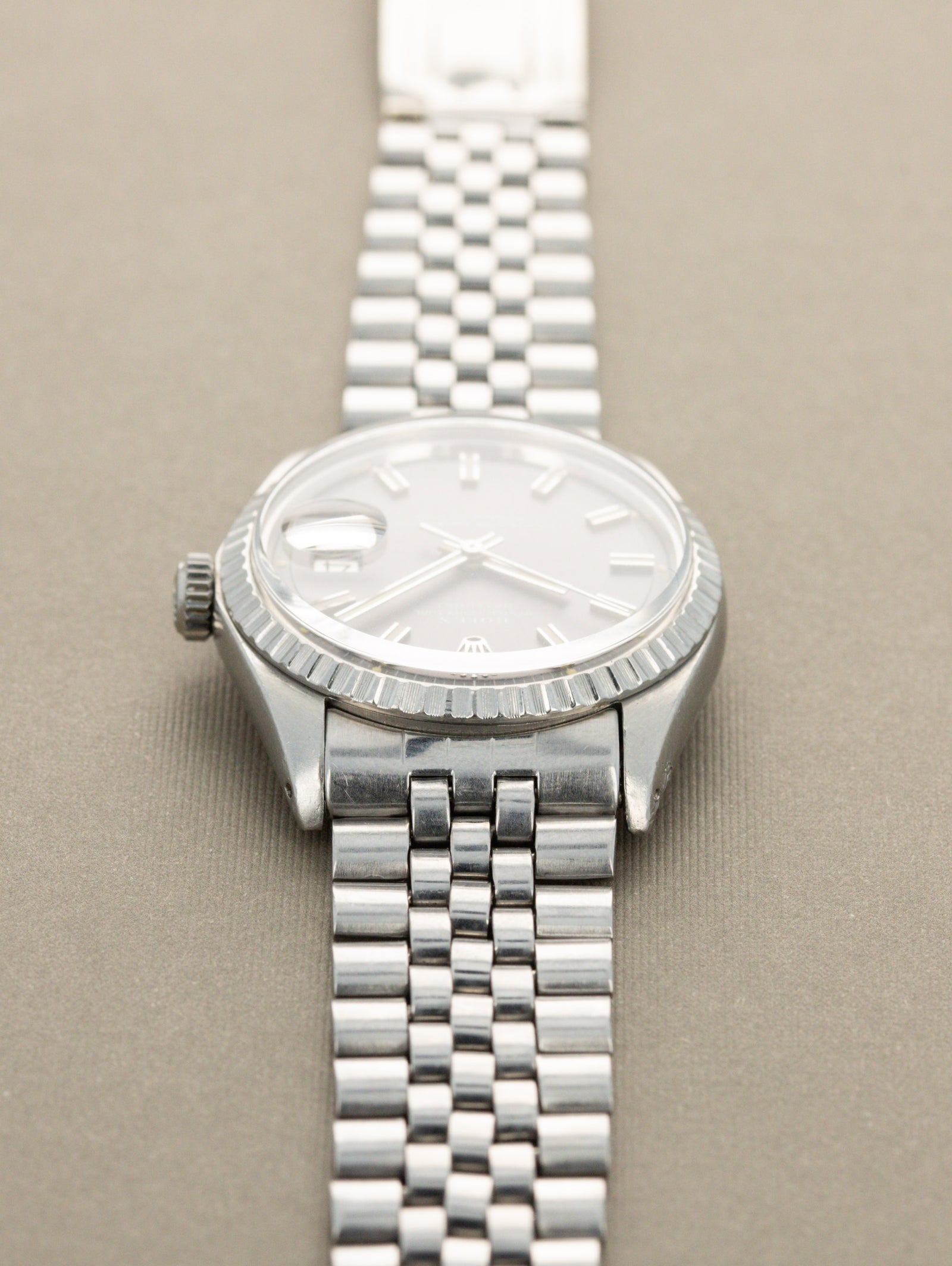 Rolex Datejust Ref. 1603 - Sunburst Grey 'Wide Boy Sigma' Dial Unpolished