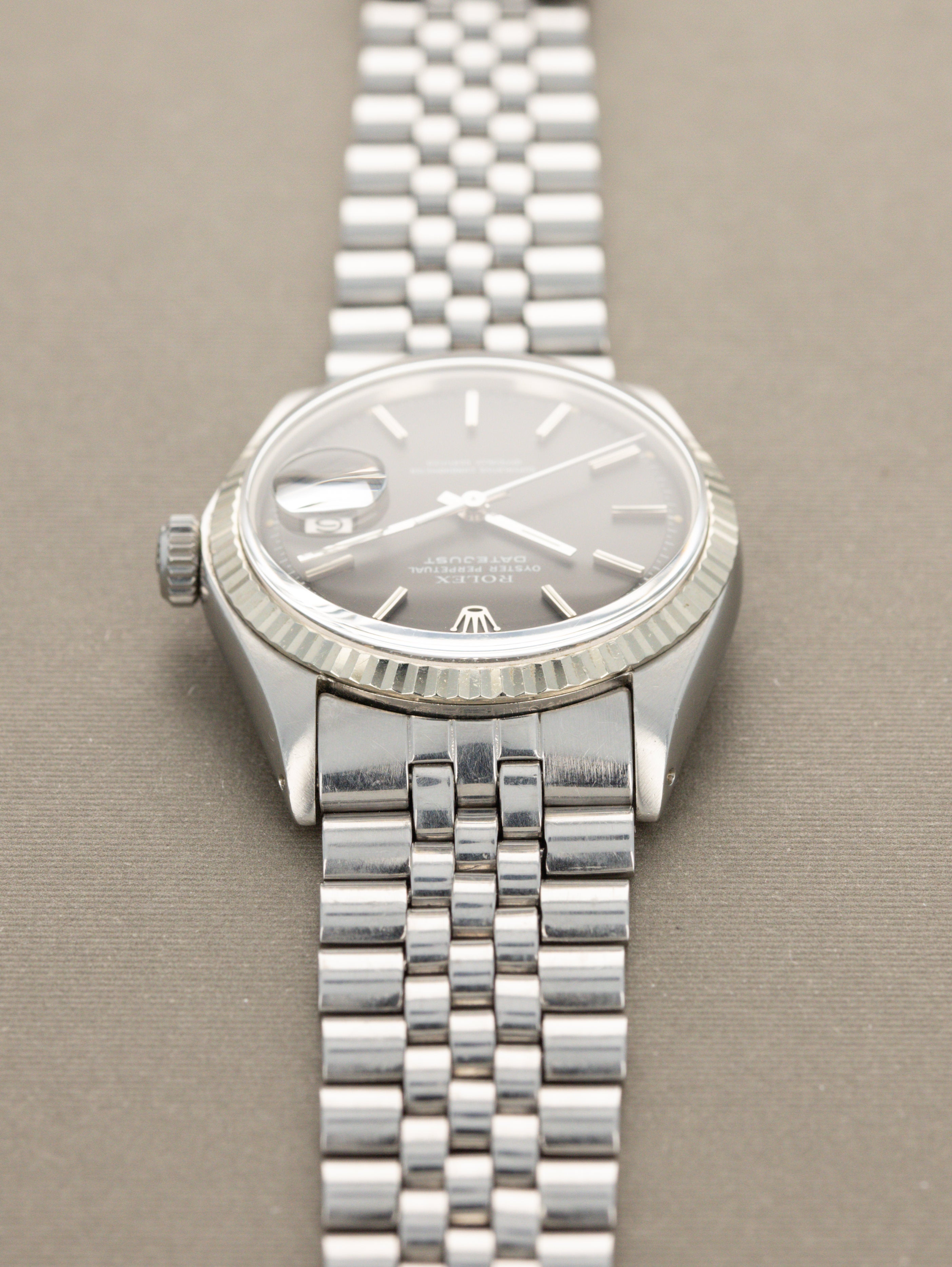 Rolex Datejust Ref. 1601 - Grey 'Satin' Dial