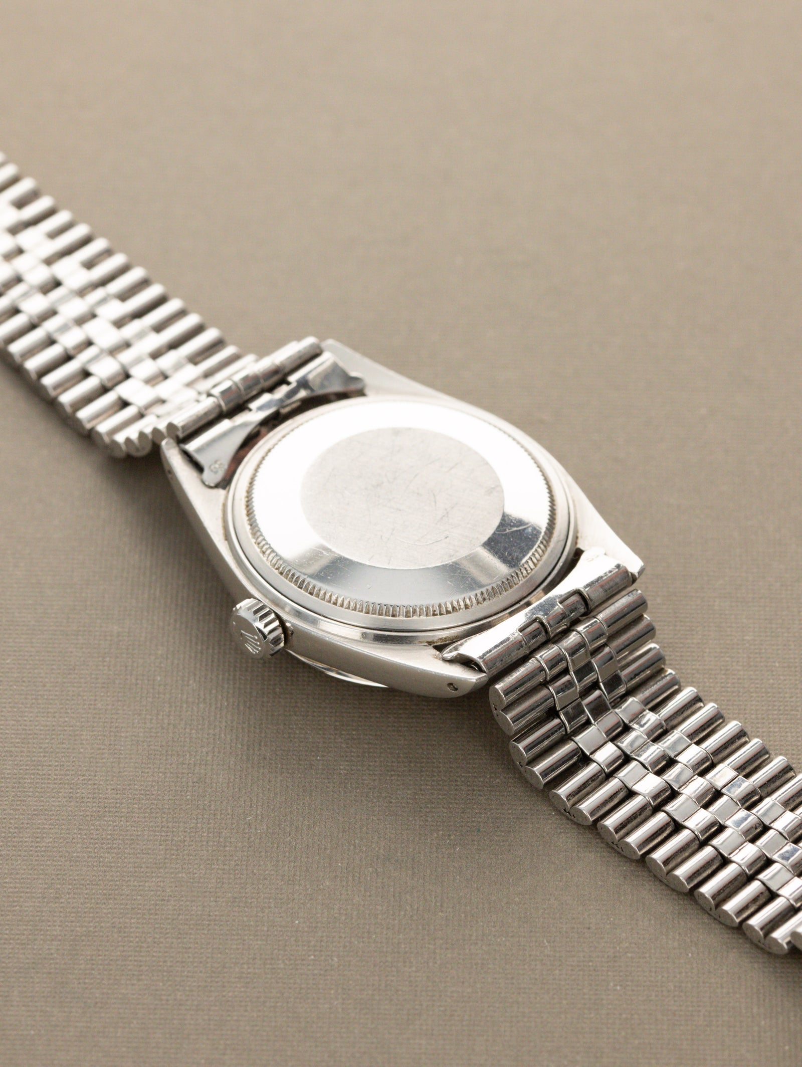 Rolex Datejust Ref. 1601 - Sunburst Grey White 'Vanishing' Text Unpolished W/ Service Papers