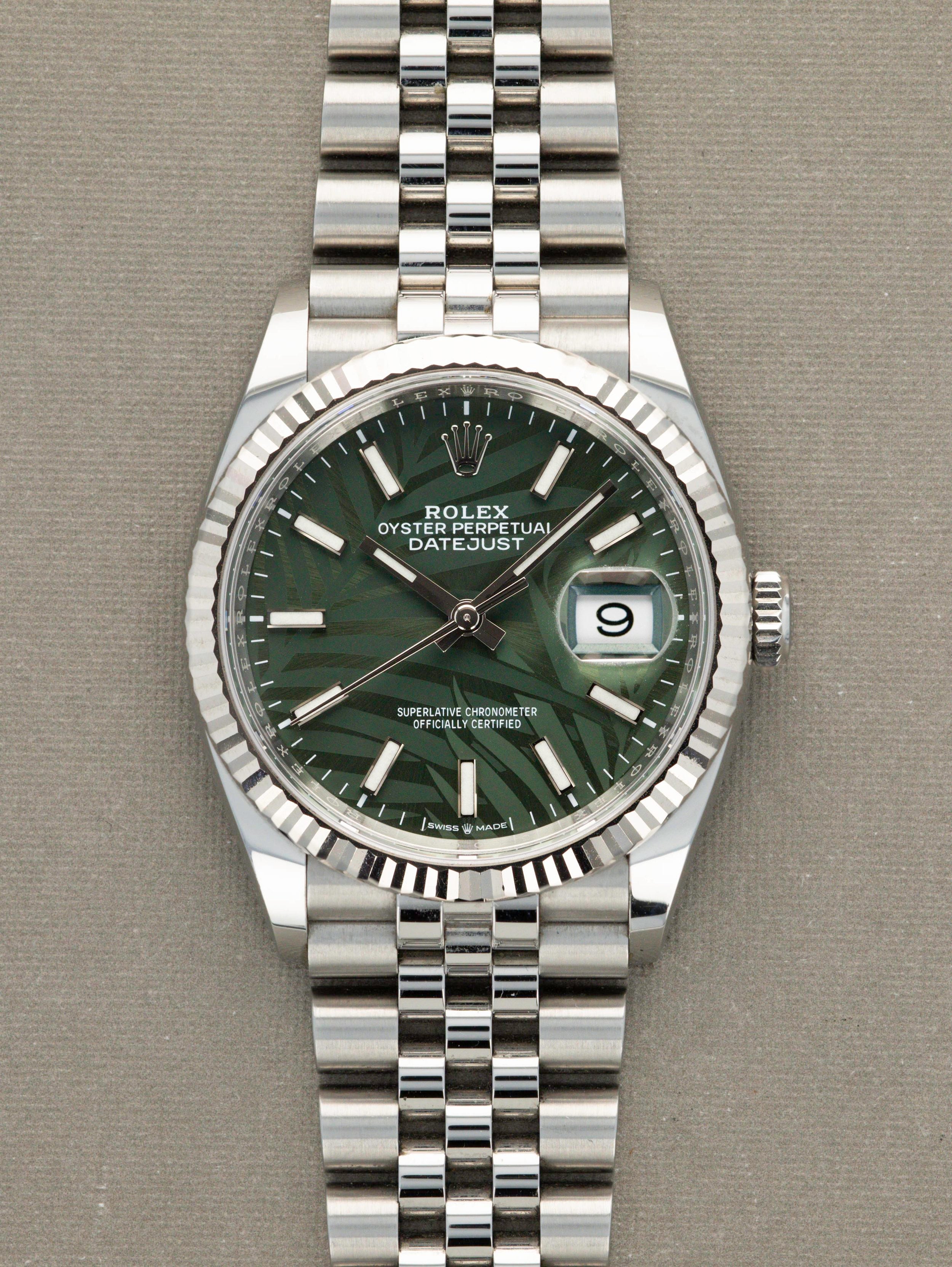 Rolex Datejust Ref. 126234 Palm Motif Dial