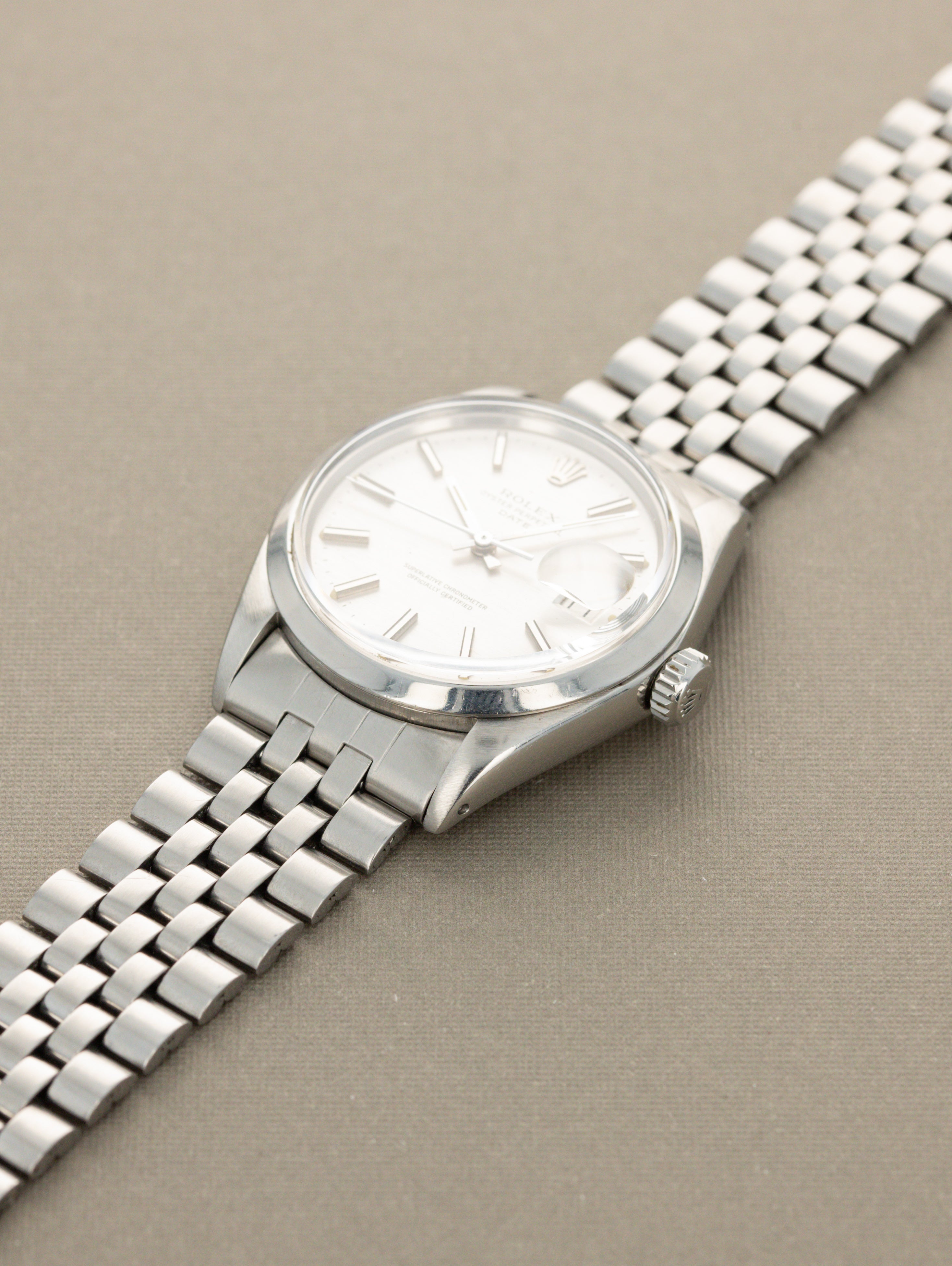 Rolex Oyster Perpetual Date Ref. 1500 - Silver 'Mosaic' Dial