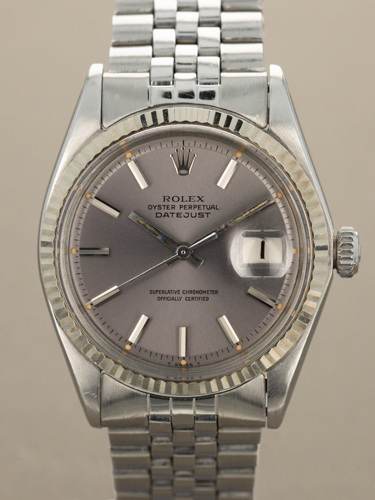 Rolex Datejust Ref. 1601  - 'Lavender' Dial W/ Papers