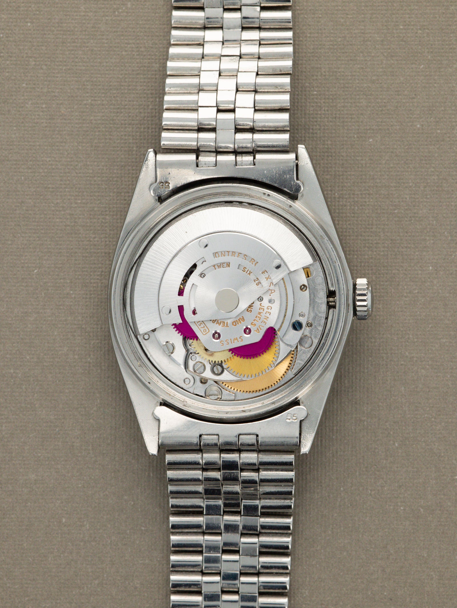 Rolex Datejust Ref. 1601 - Silver 'Linen' Non-Luminous Dial