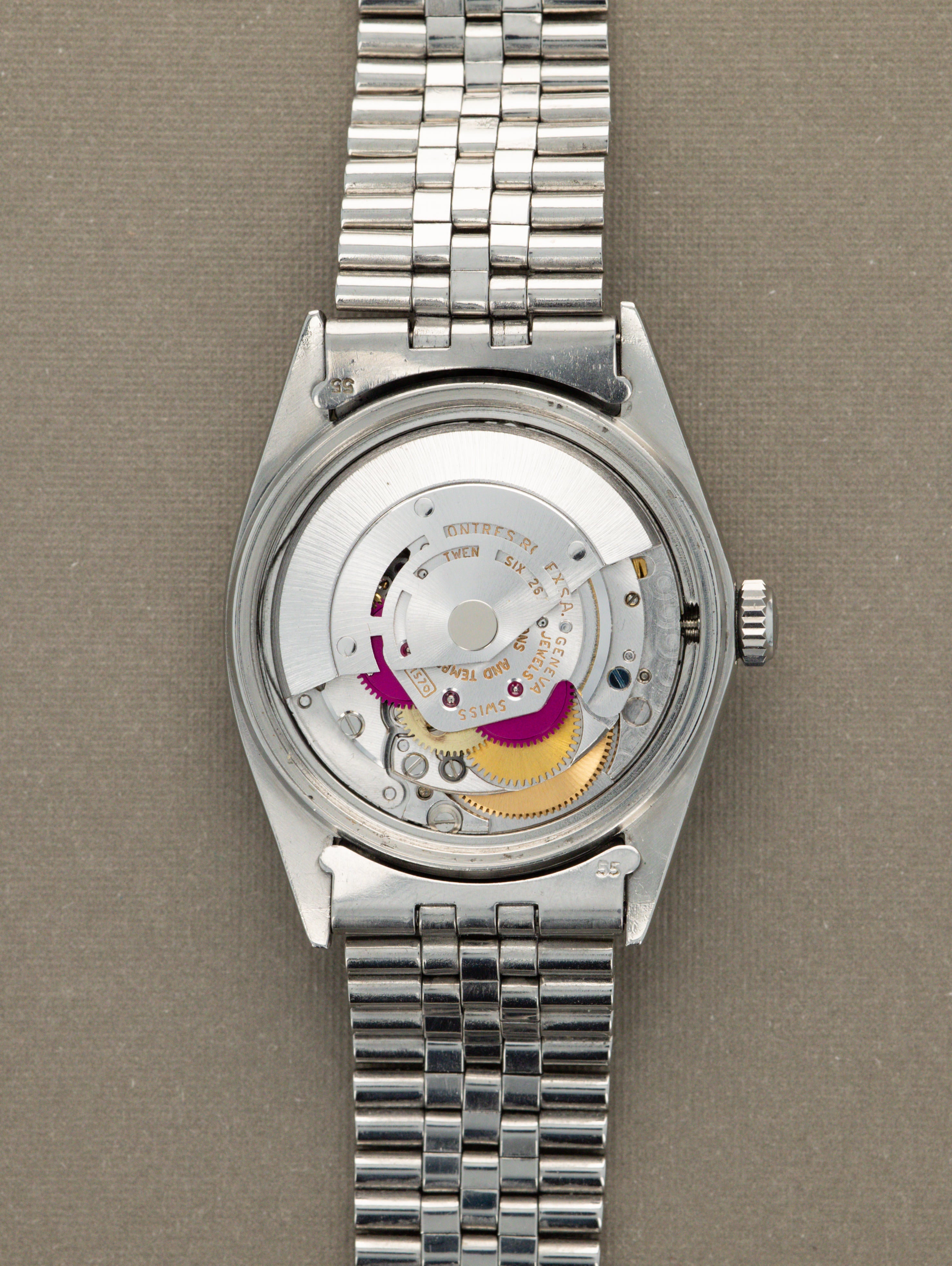Rolex Datejust Ref. 1601 - Silver 'Linen' Non-Luminous Dial