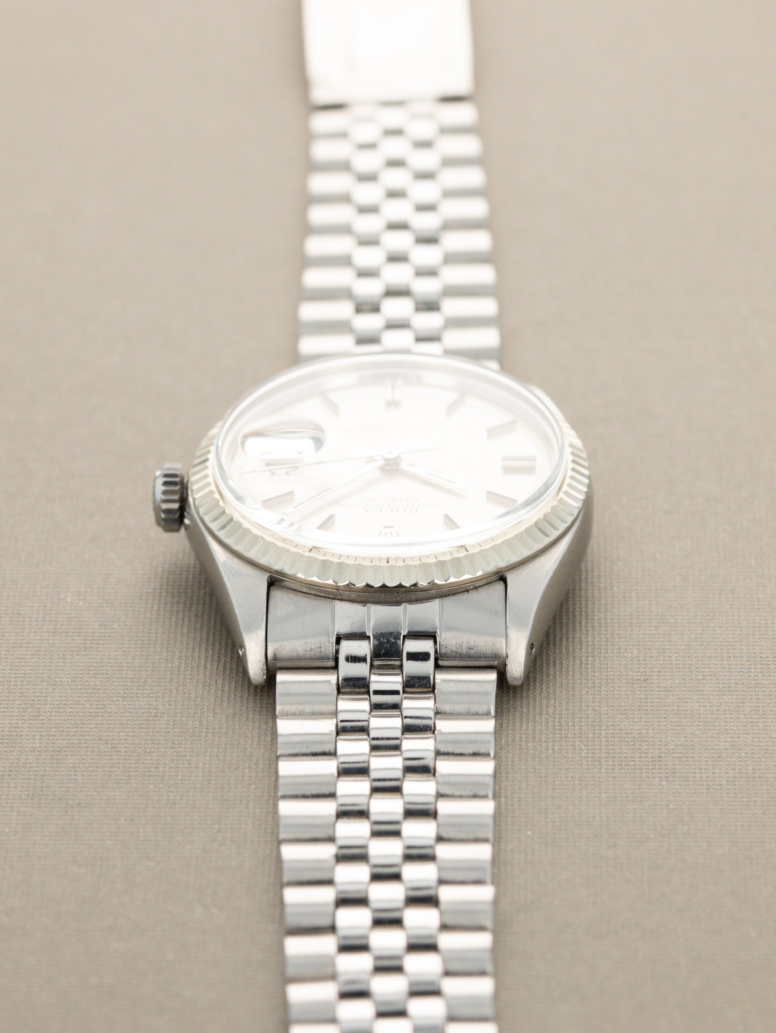 Rolex Datejust Ref. 1601 - Silver 'Linen' Non-Luminous Dial