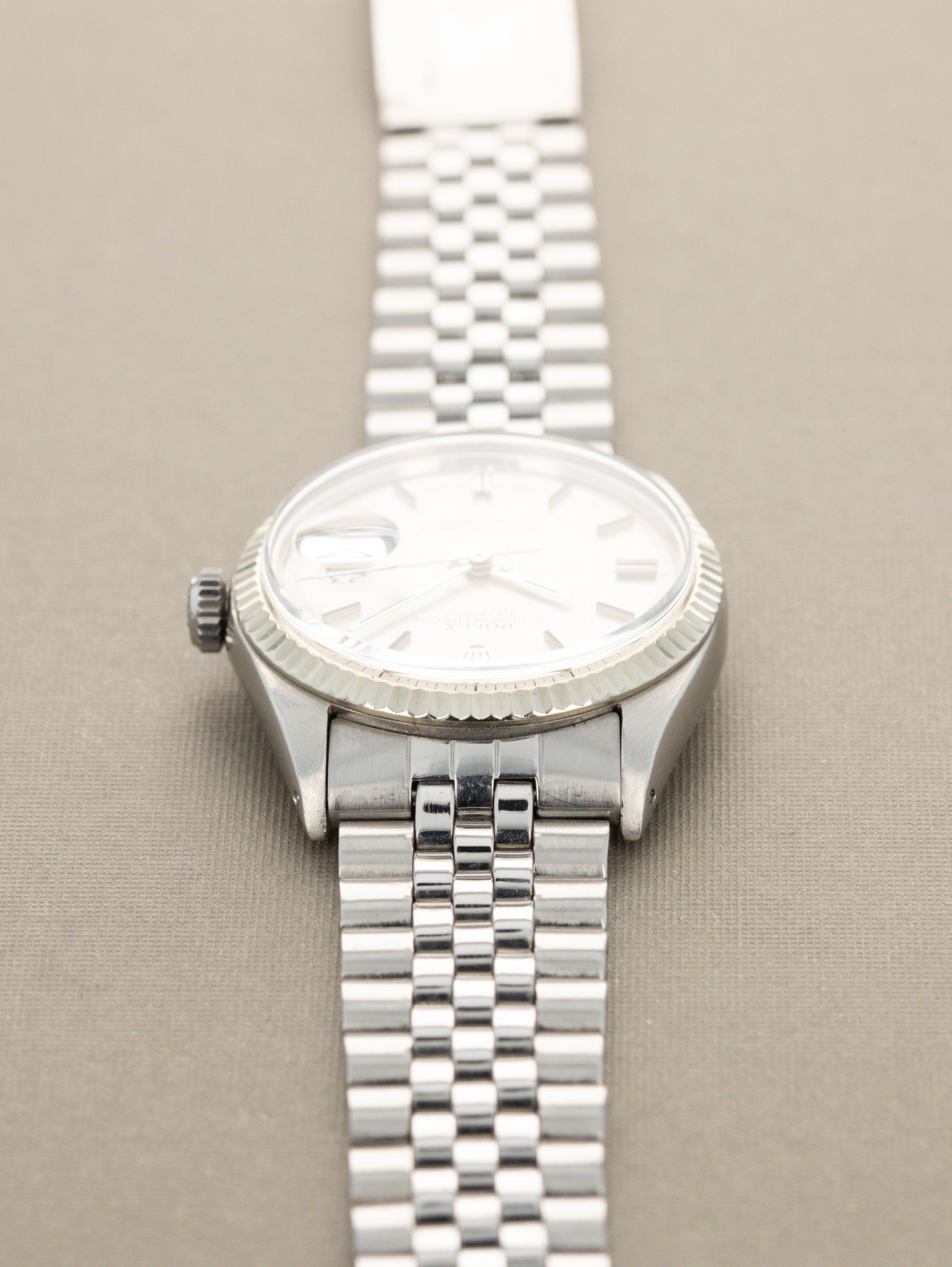 Rolex Datejust Ref. 1601 - Silver 'Linen' Non-Luminous Dial