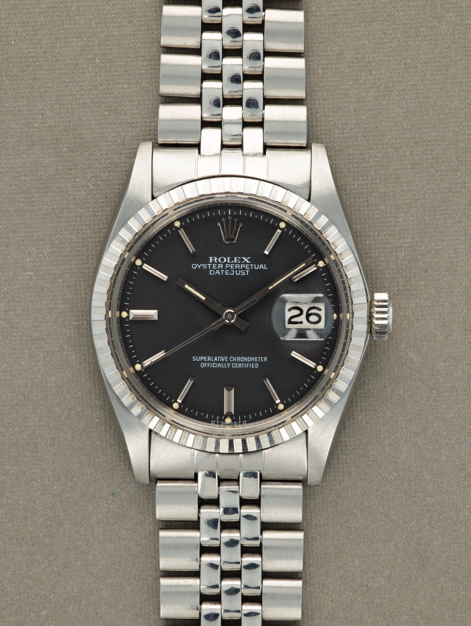 Rolex Datejust Ref. 1603 - Matte Black 'Sigma' Dial