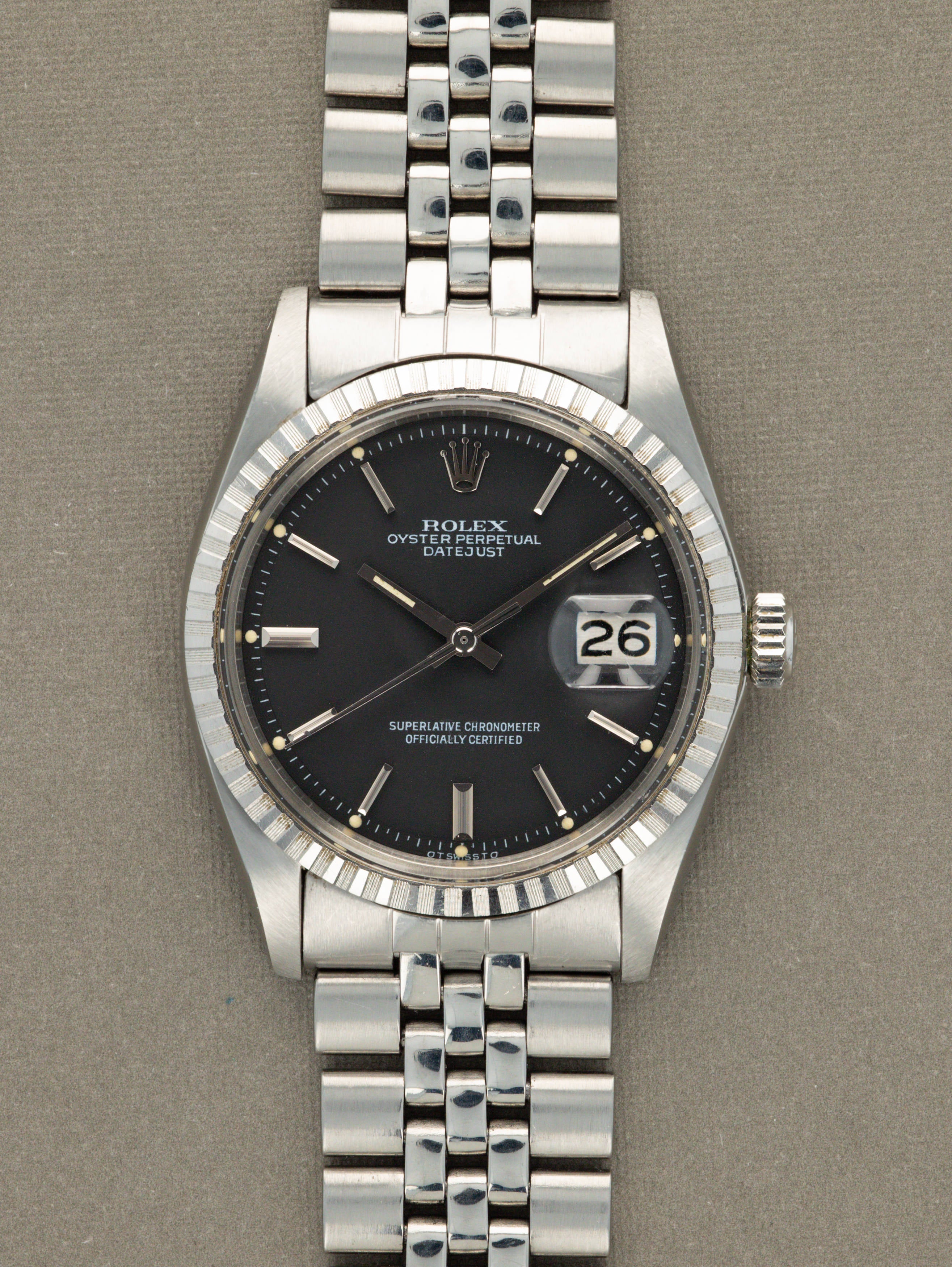 Rolex Datejust Ref. 1603 - Matte Black 'Sigma' Dial