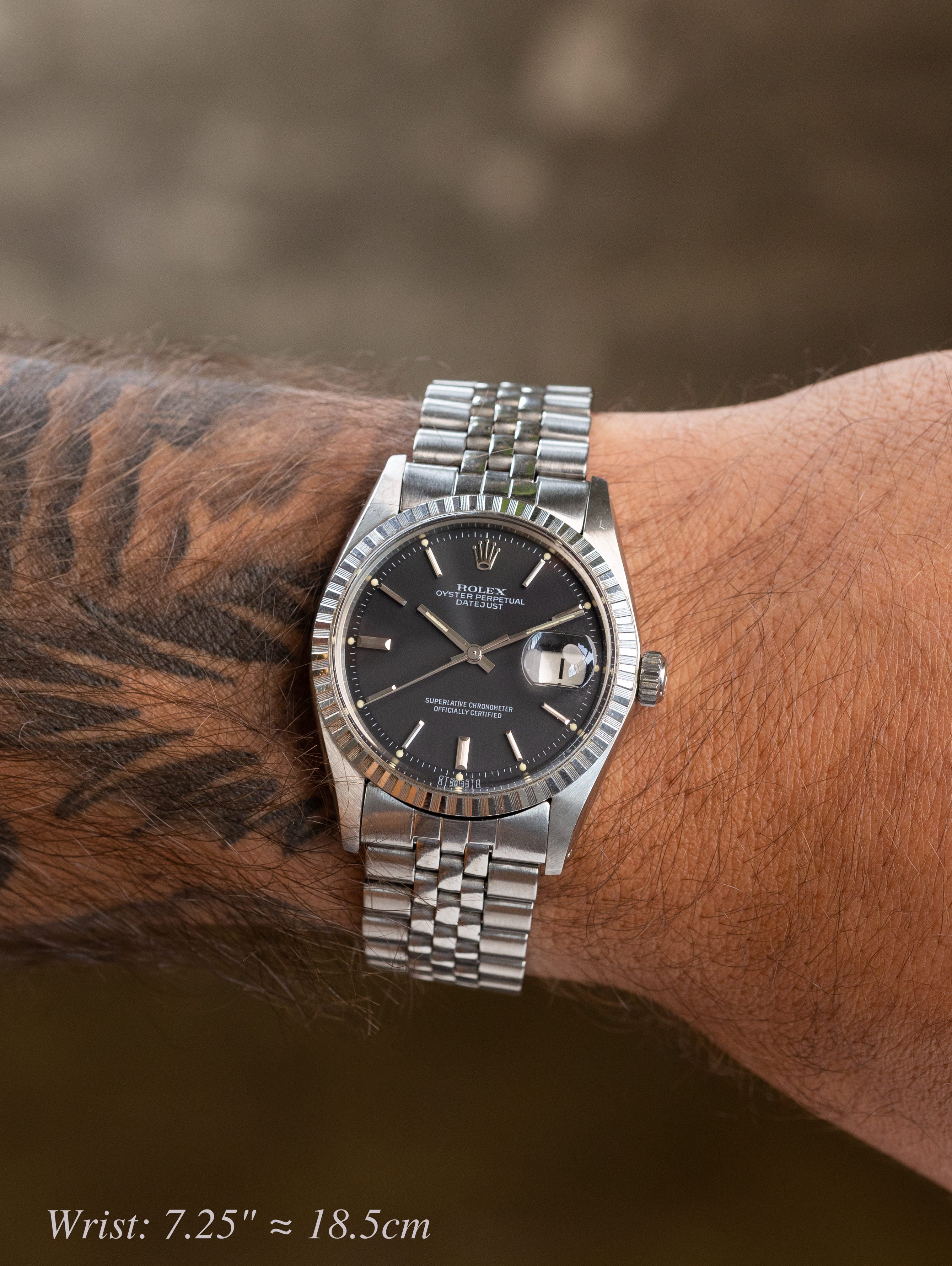 Rolex Datejust Ref. 1603 - Matte Black 'Sigma' Dial