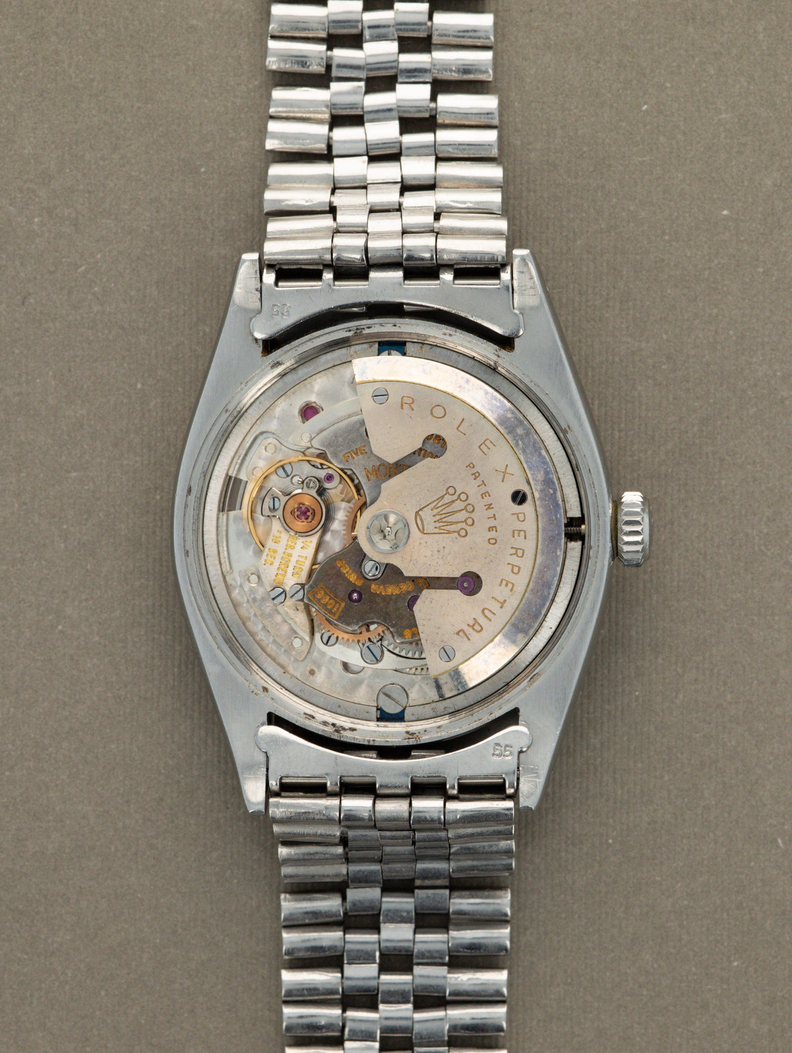 Rolex Datejust Ref. 6605  - Sunburst Silver Dial
