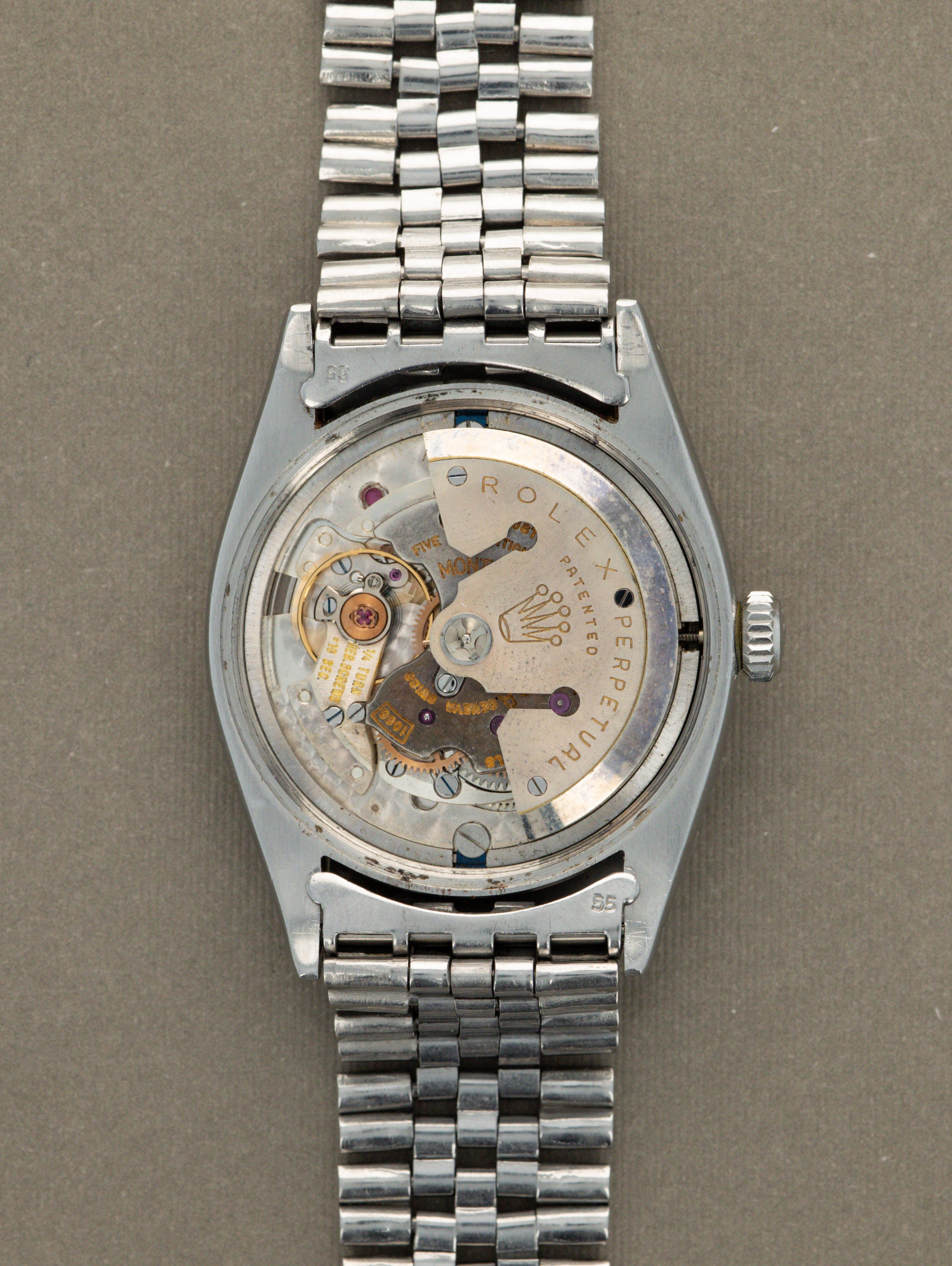 Rolex Datejust Ref. 6605  - Sunburst Silver Dial