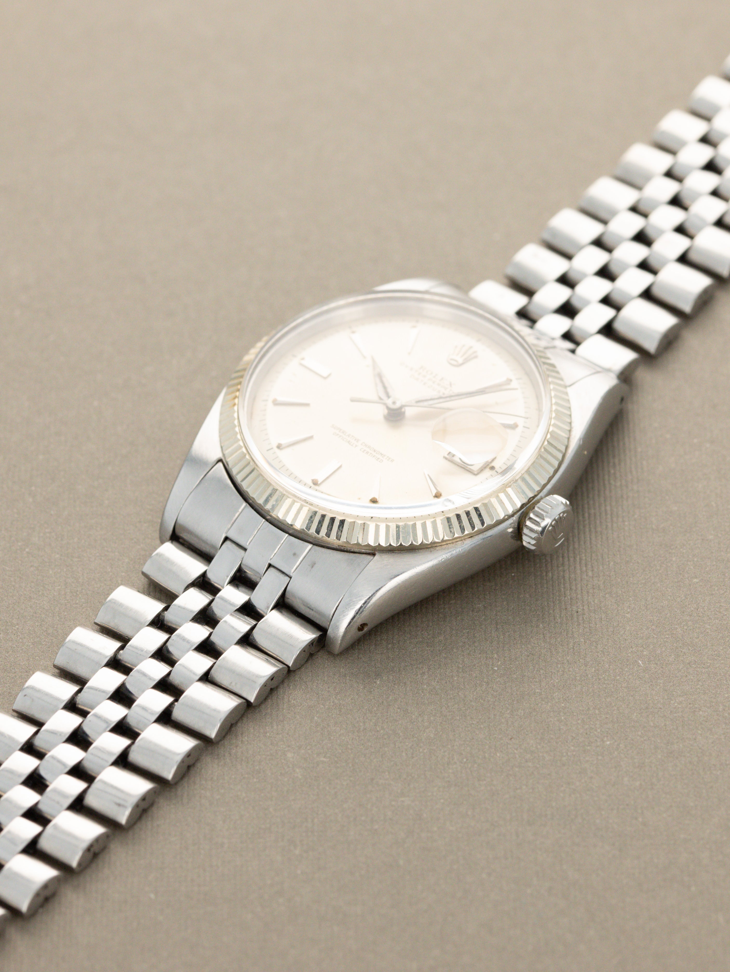 Rolex Datejust Ref. 6605  - Sunburst Silver Dial