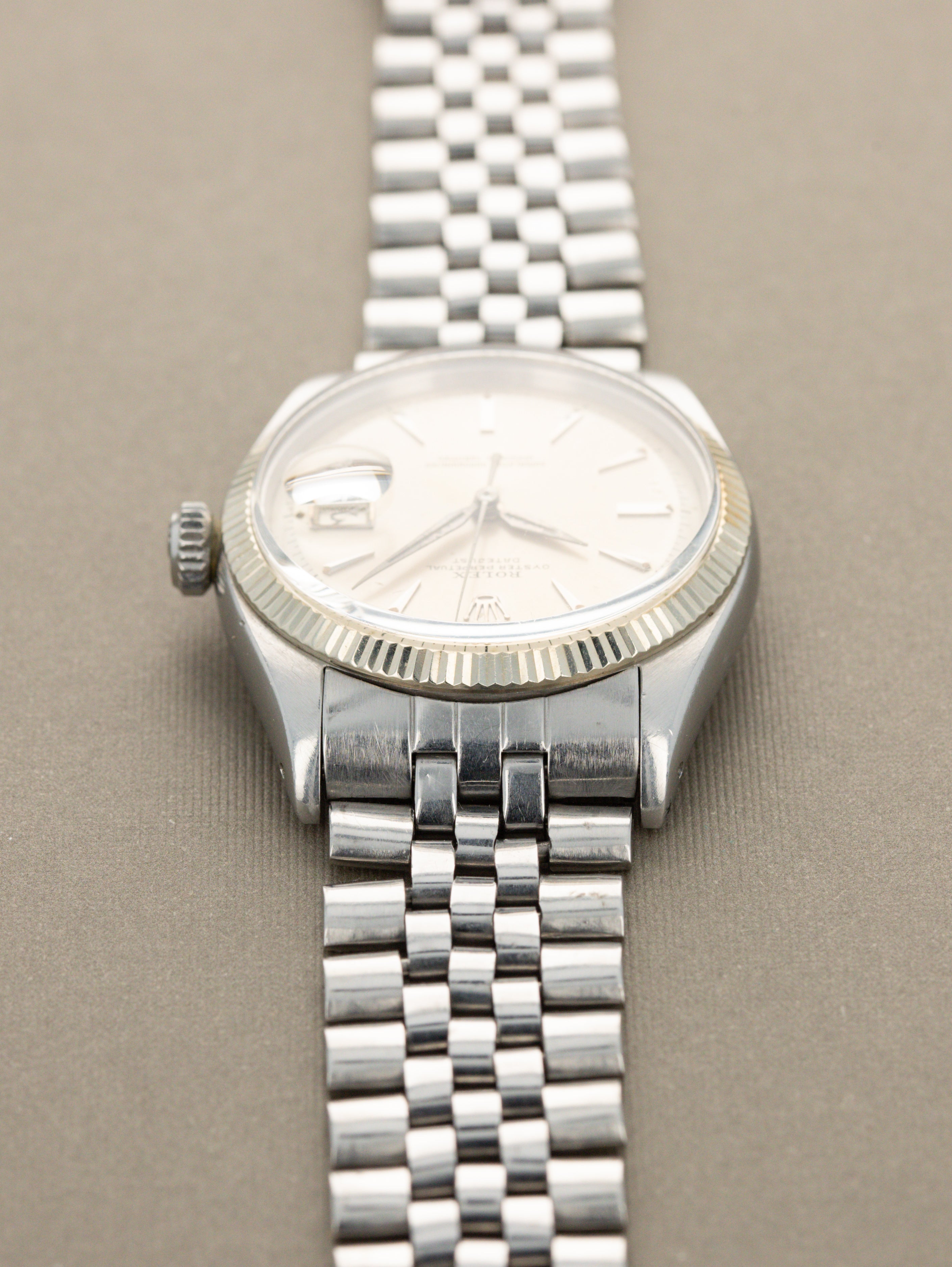 Rolex Datejust Ref. 6605  - Sunburst Silver Dial