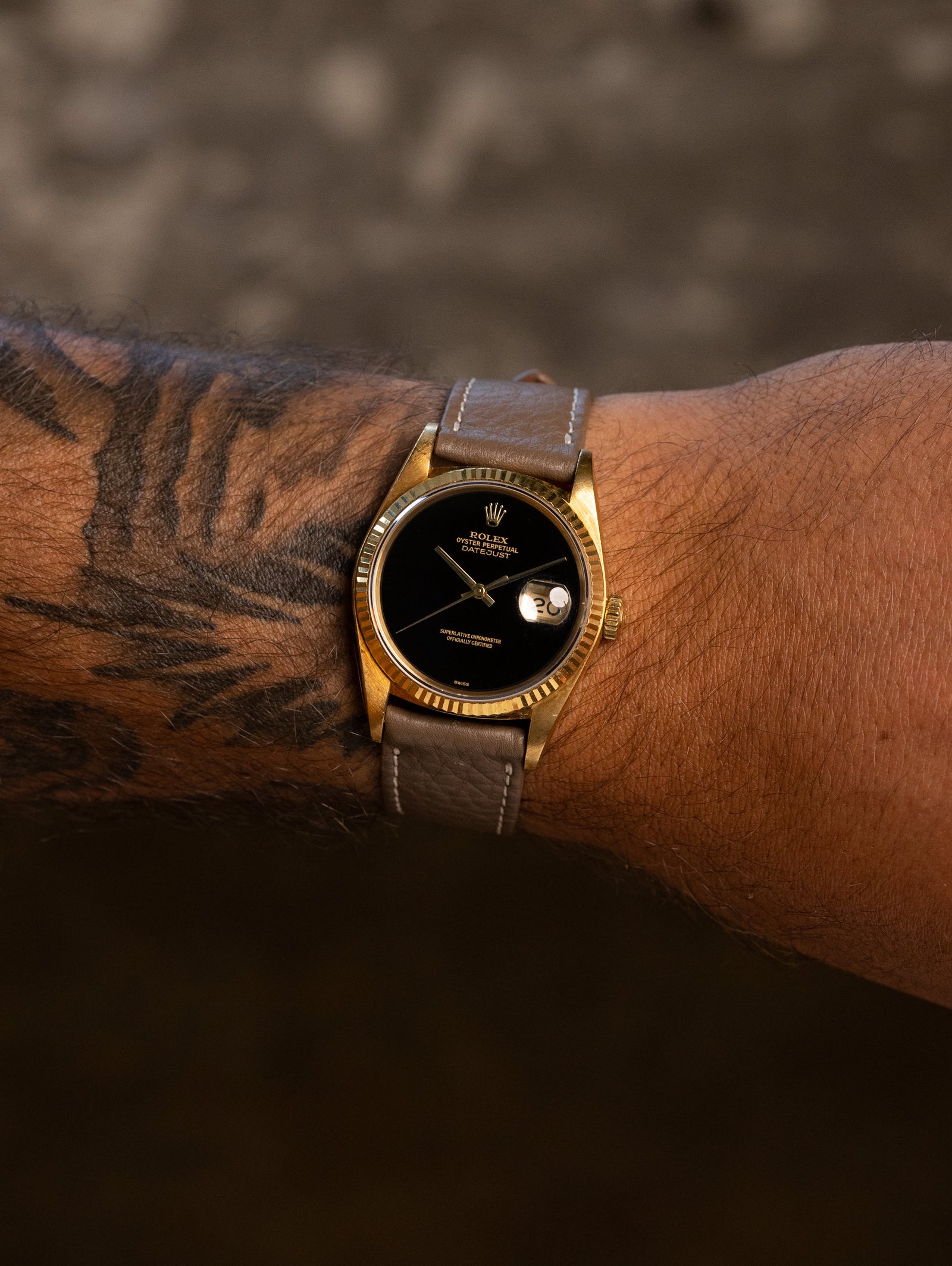 Rolex Datejust Ref. 16018 - 'Onyx' Stone Dial Unpolished