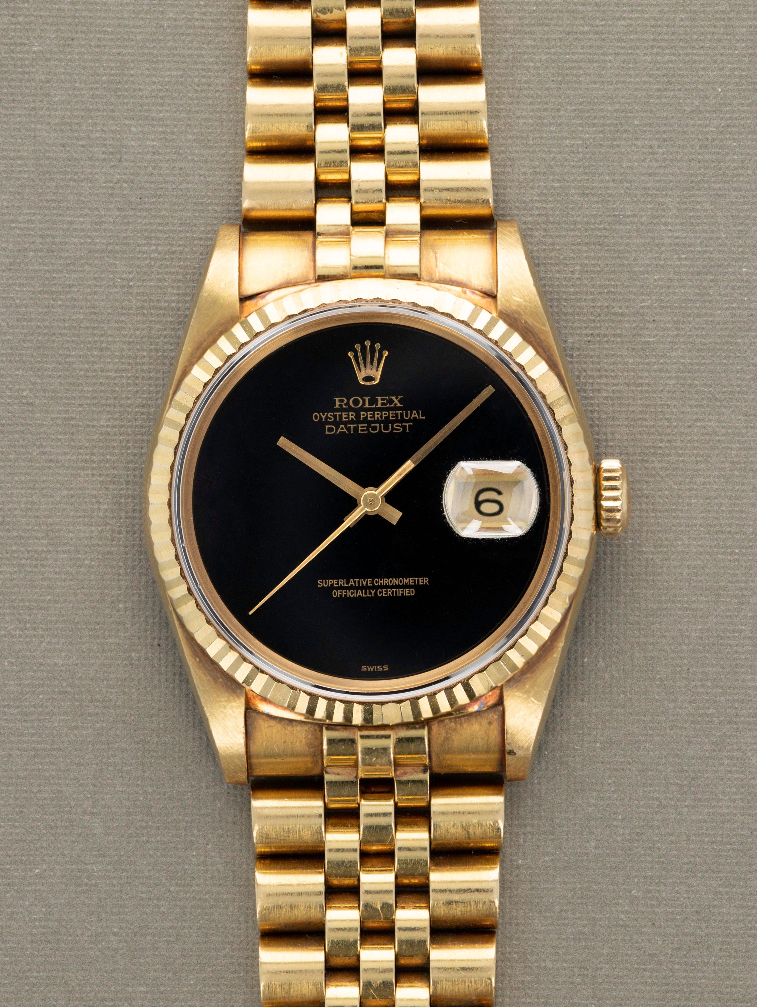 Rolex datejust clearance black onyx