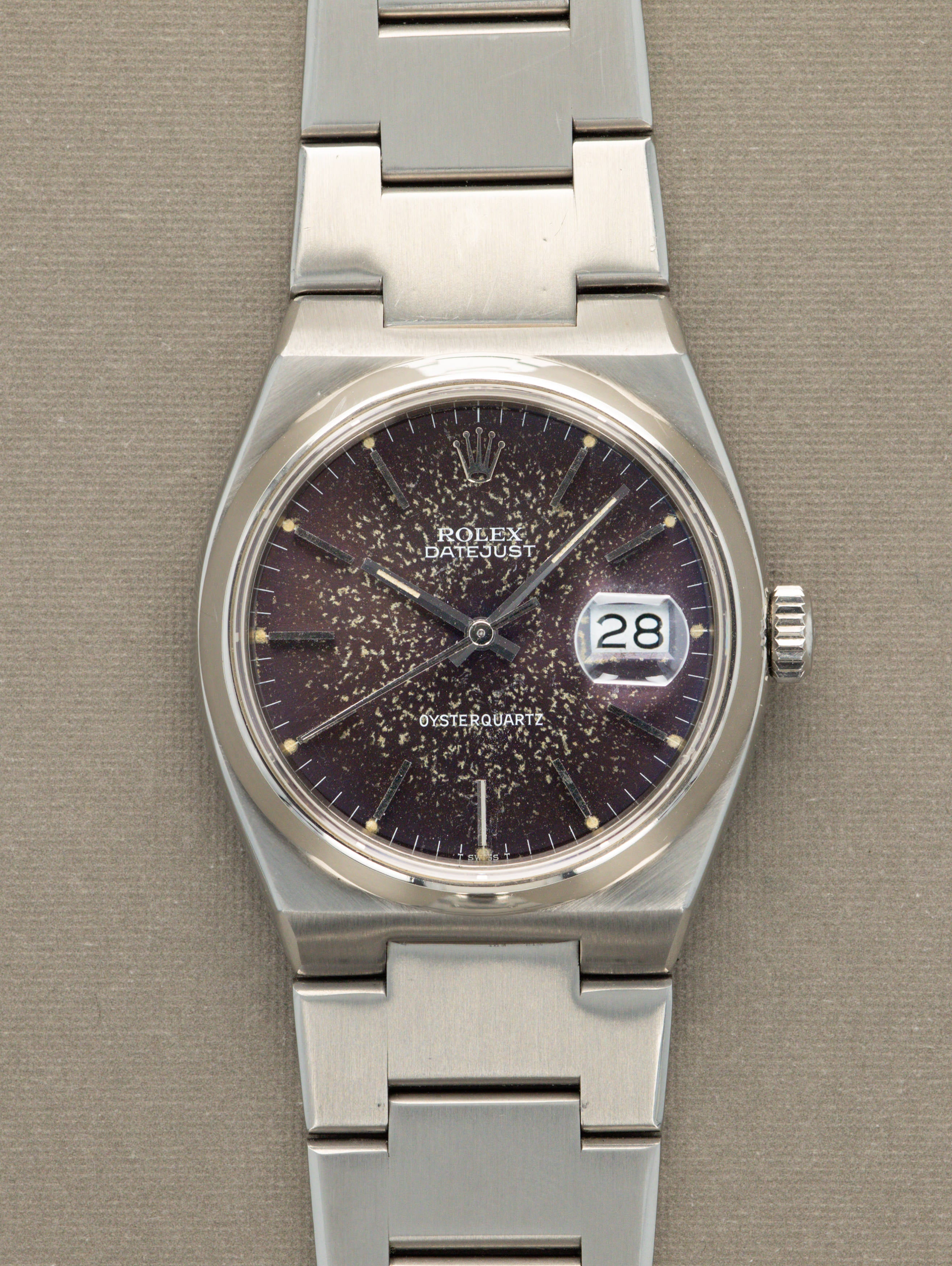 Rolex Oysterquartz Datejust Ref. 17000 - Purple 'Cosmic' Tropical Dial