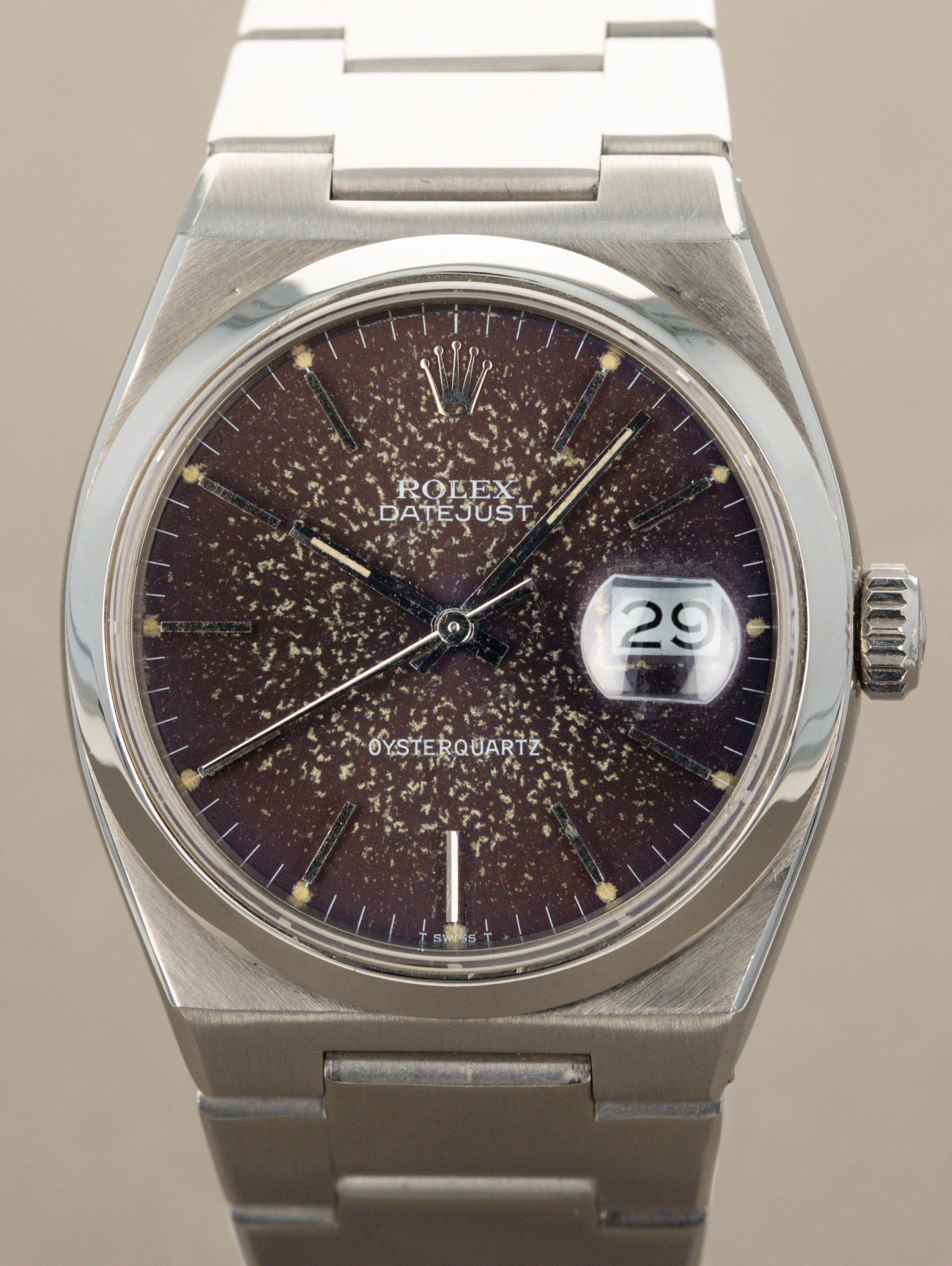 Rolex Oysterquartz Datejust Ref. 17000 - Purple 'Cosmic' Tropical Dial