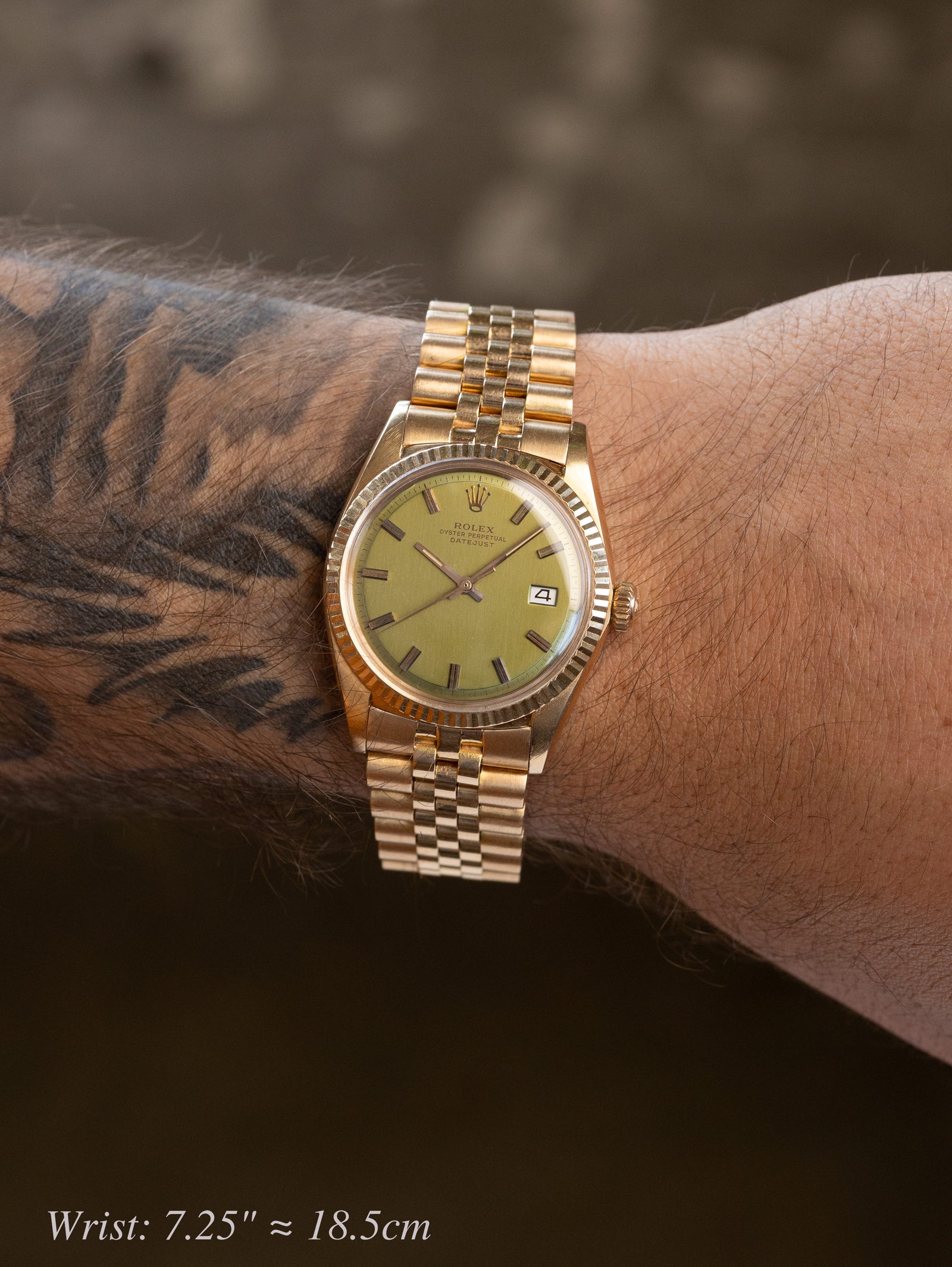 Rolex Datejust Ref. 1601 - Rose Gold W/ Olive Green Prototype Dial