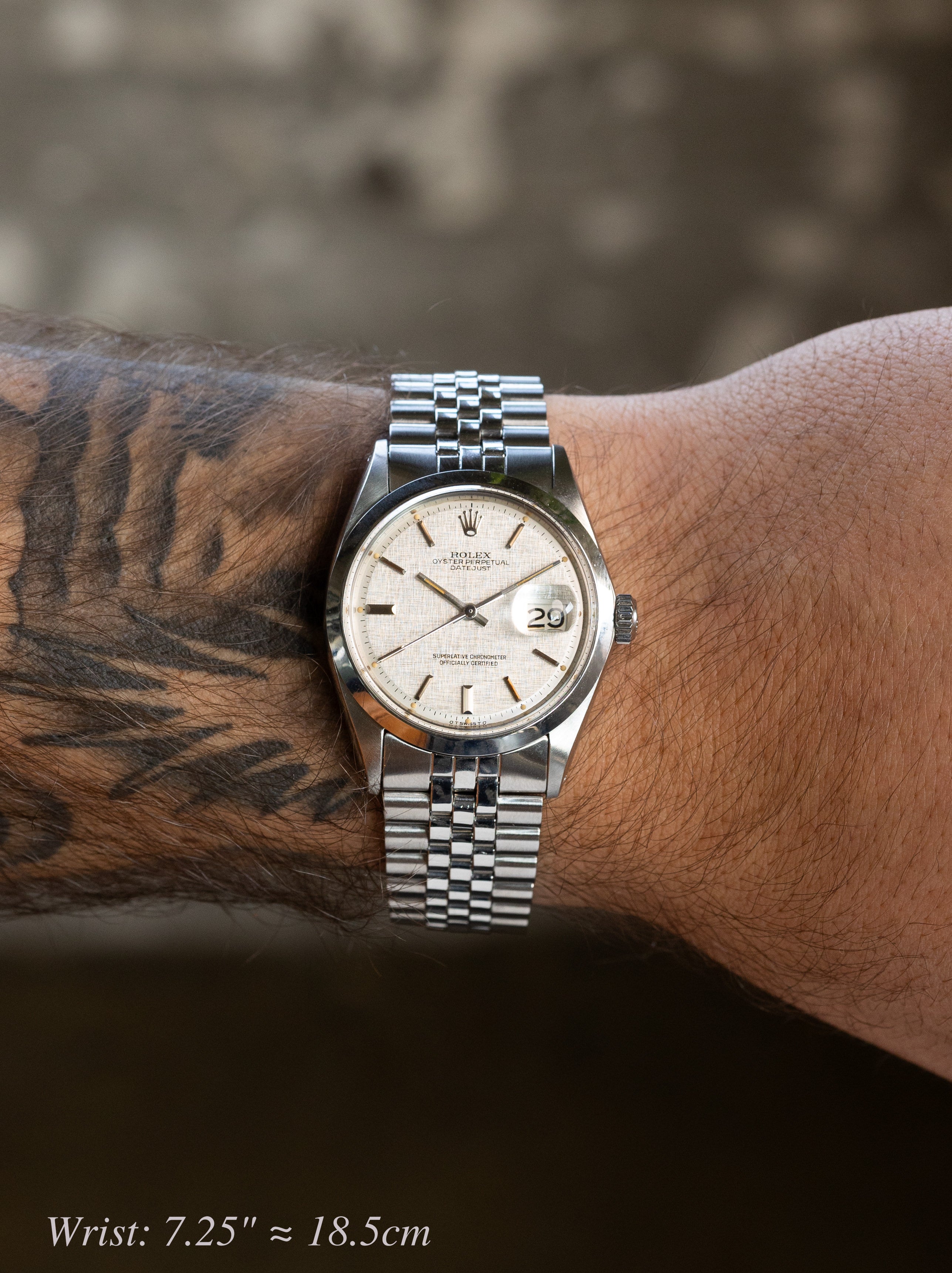 Rolex Datejust Ref. 1600 - Silver 'Linen' Dial