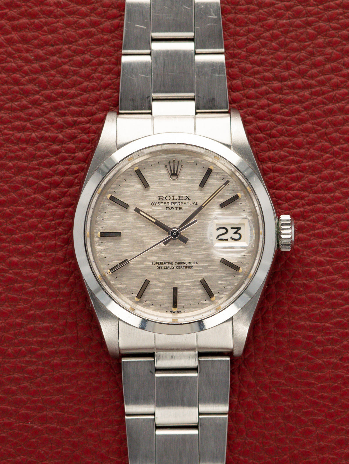 Rolex Oyster Perpetual Date Ref. 1500 - Silver 'Mosaic' Dial