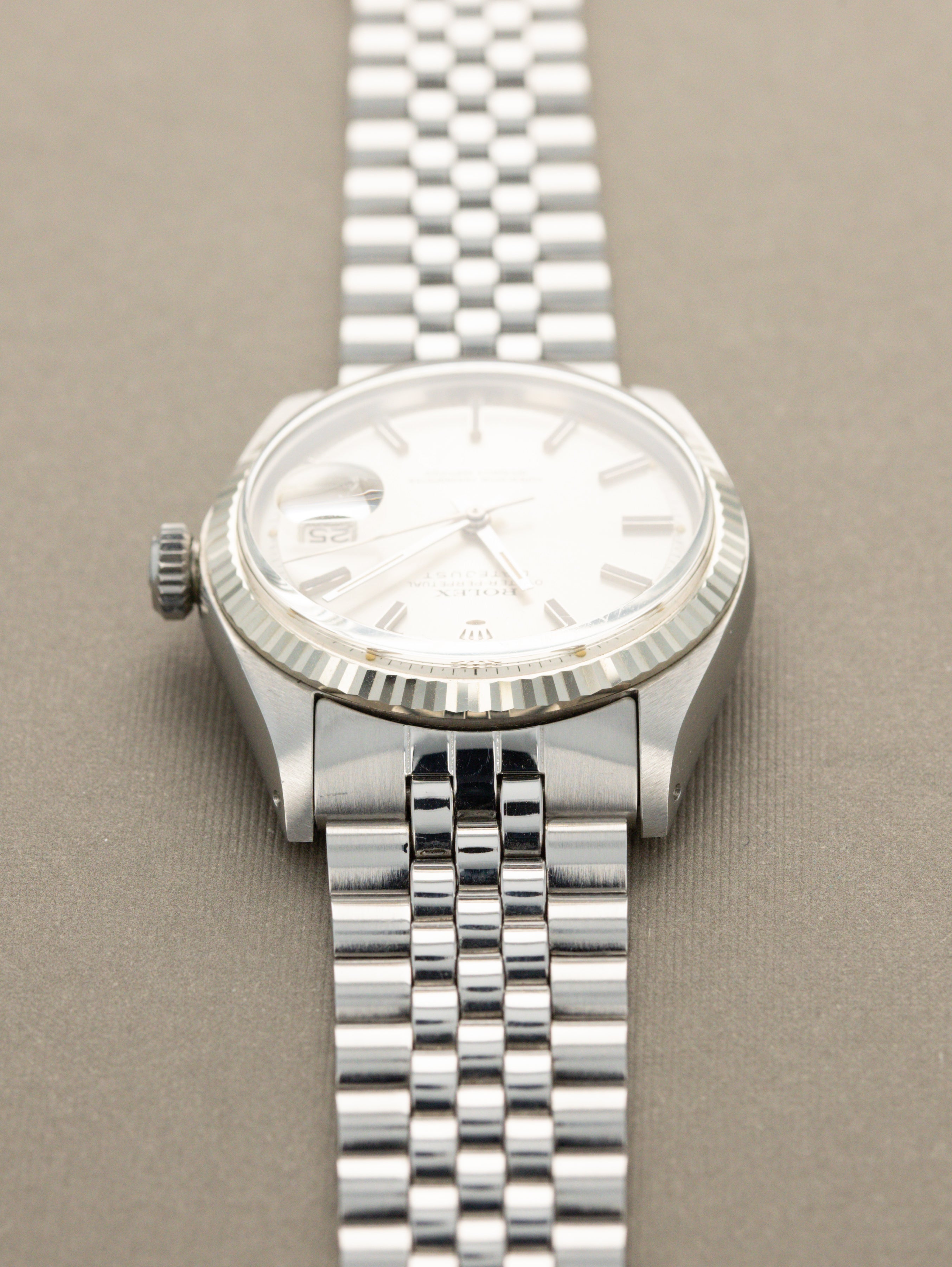 Rolex Datejust Ref. 1601  - Sunburst Silver Dial LNOS w/ Box & Papers