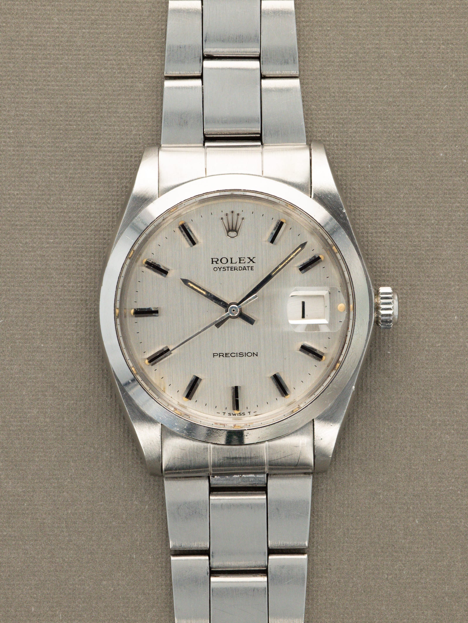 Rolex Oysterdate Precision Ref. 6694 - 'Brushed' Silver Dial Unpolished