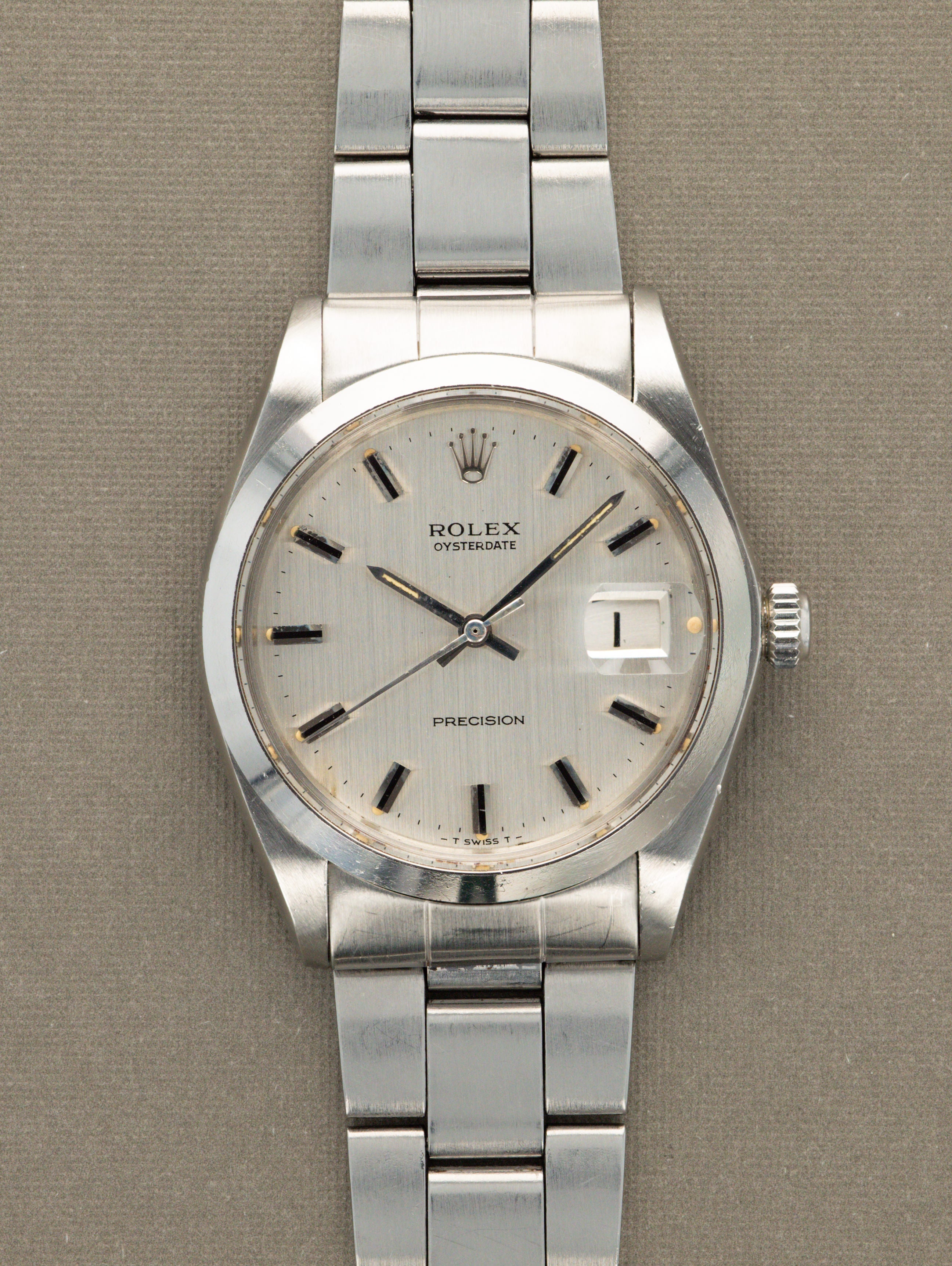 Rolex Oysterdate Precision Ref. 6694 - 'Brushed' Silver Dial Unpolished