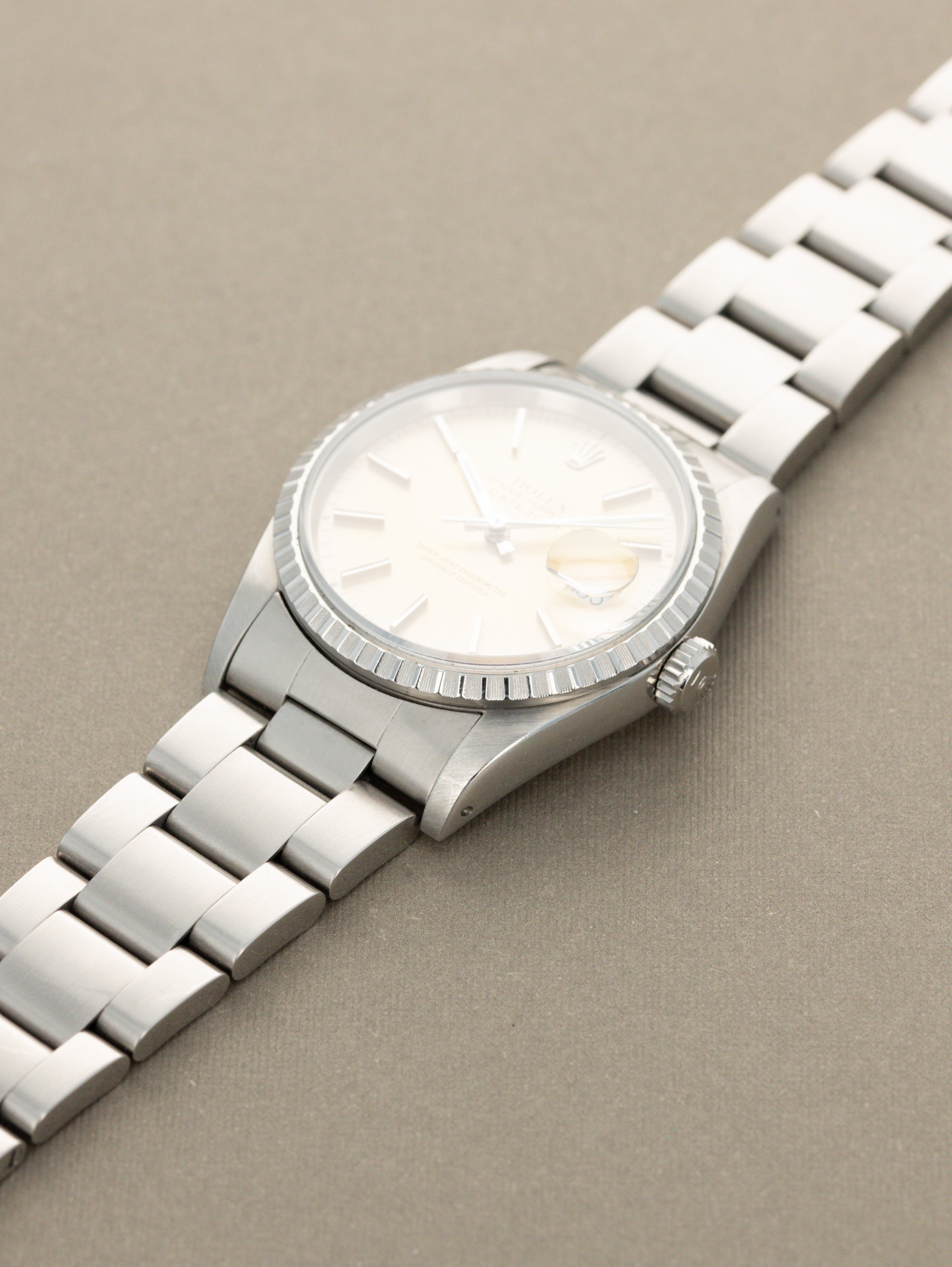 Rolex Datejust Ref. 16220 - Sunburst Silver 'Tropical' Dial