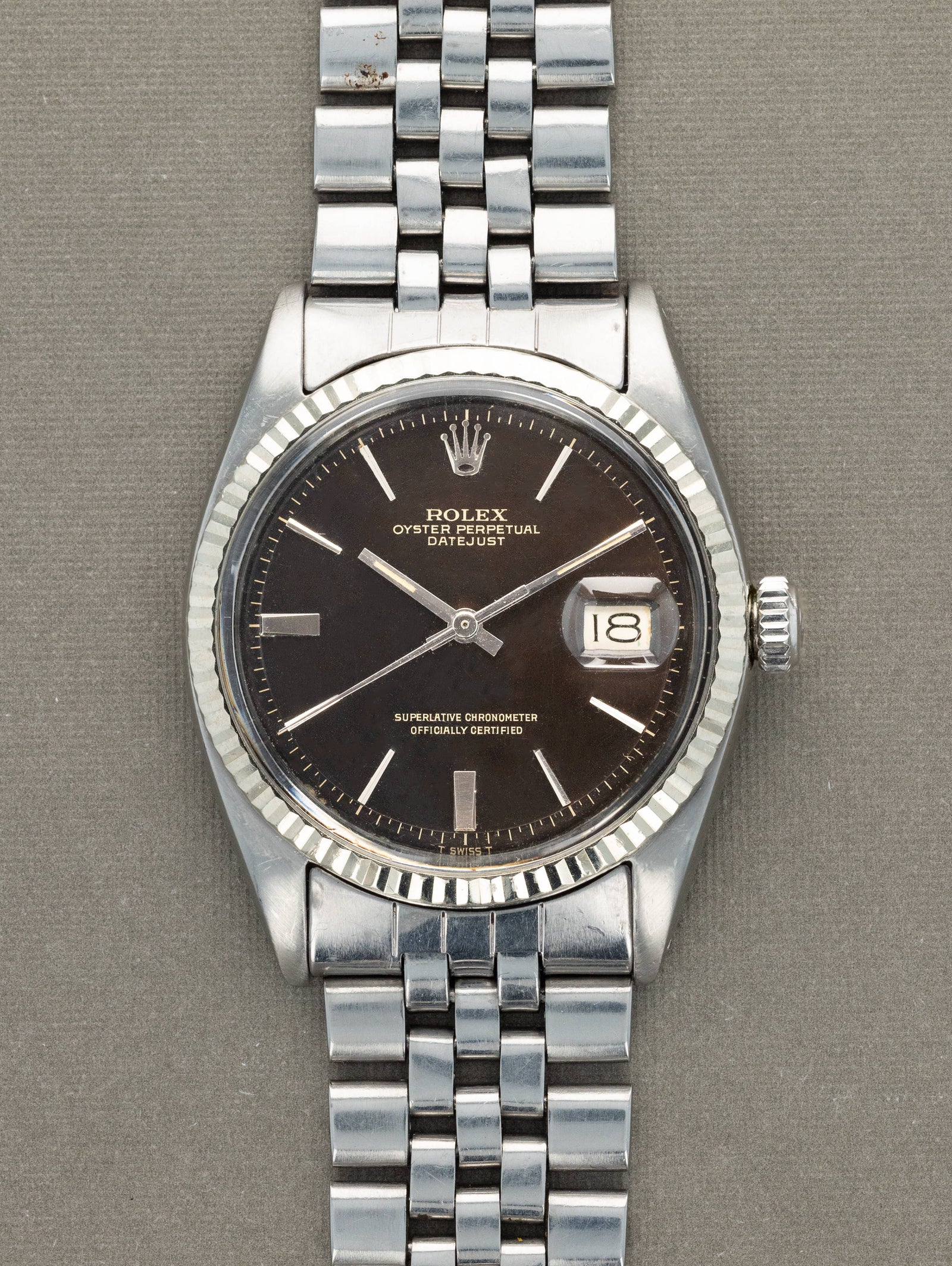 Rolex Datejust Ref. 1601 - Gloss Black 'Tropical Gilt' Dial
