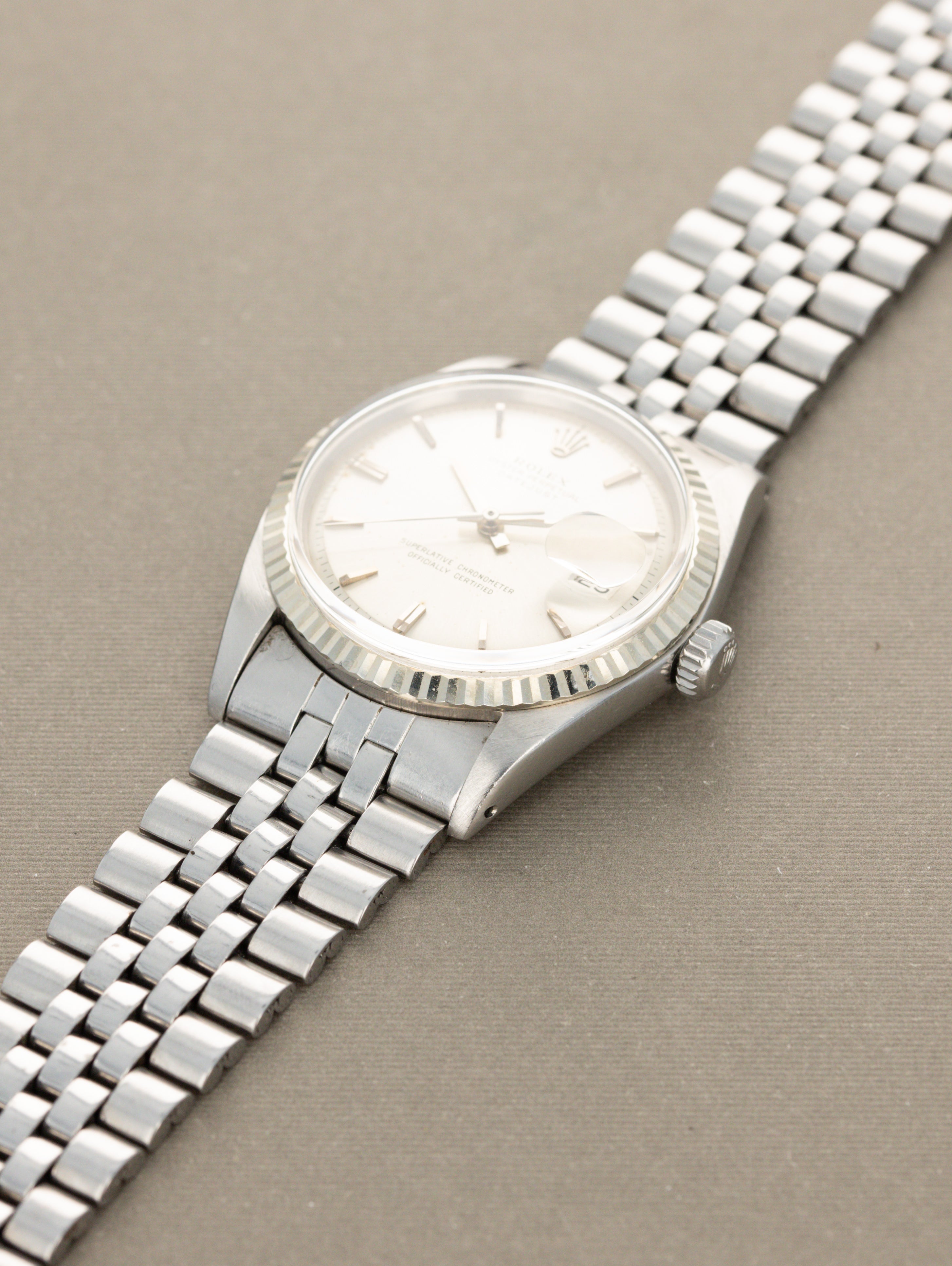 Rolex Datejust Ref. 1601 - Sunburst Silver Non-Luminous Dial