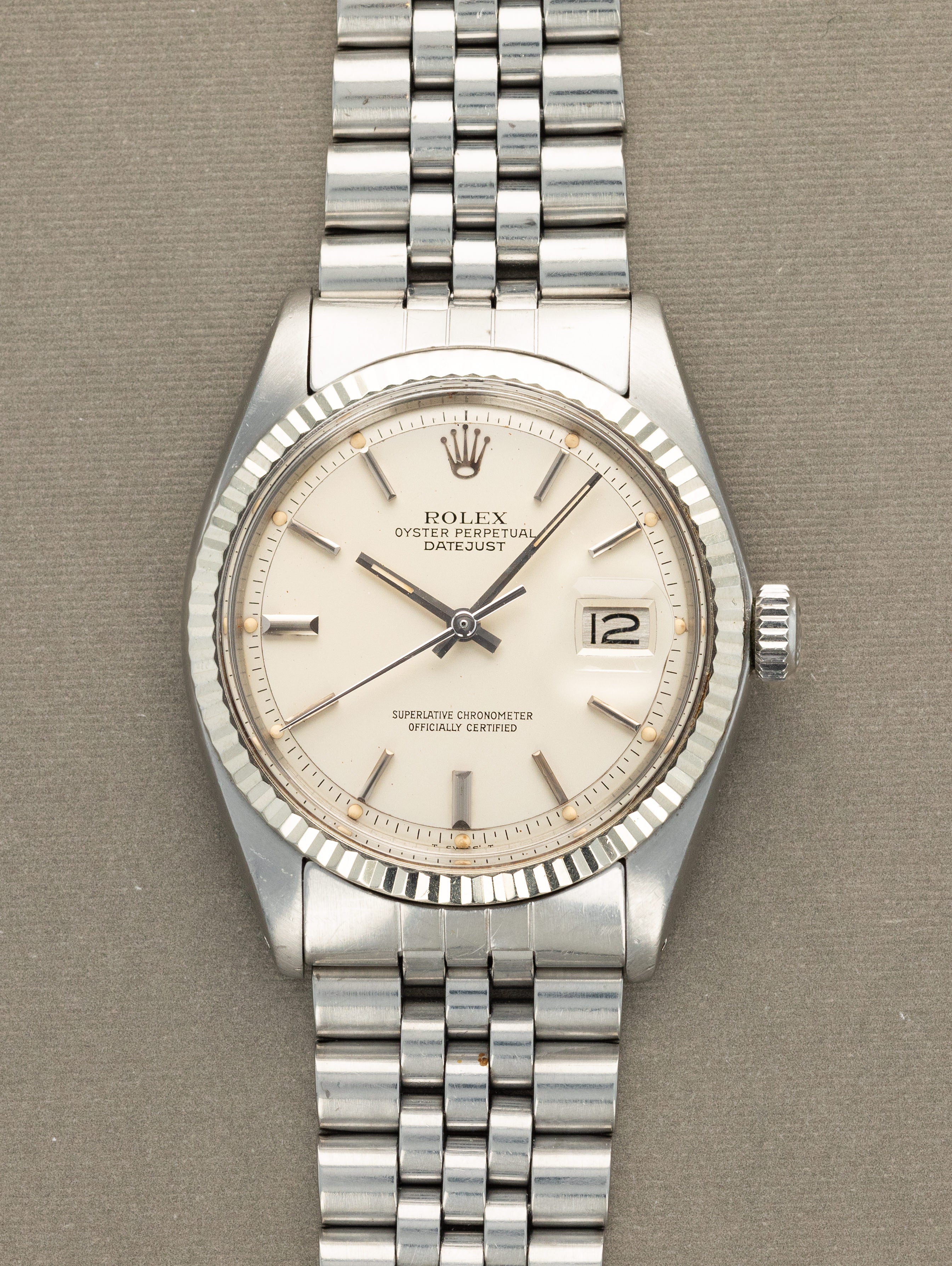 Rolex Datejust Ref. 1601 - Satin 'Cream' Silver Dial Unpolished