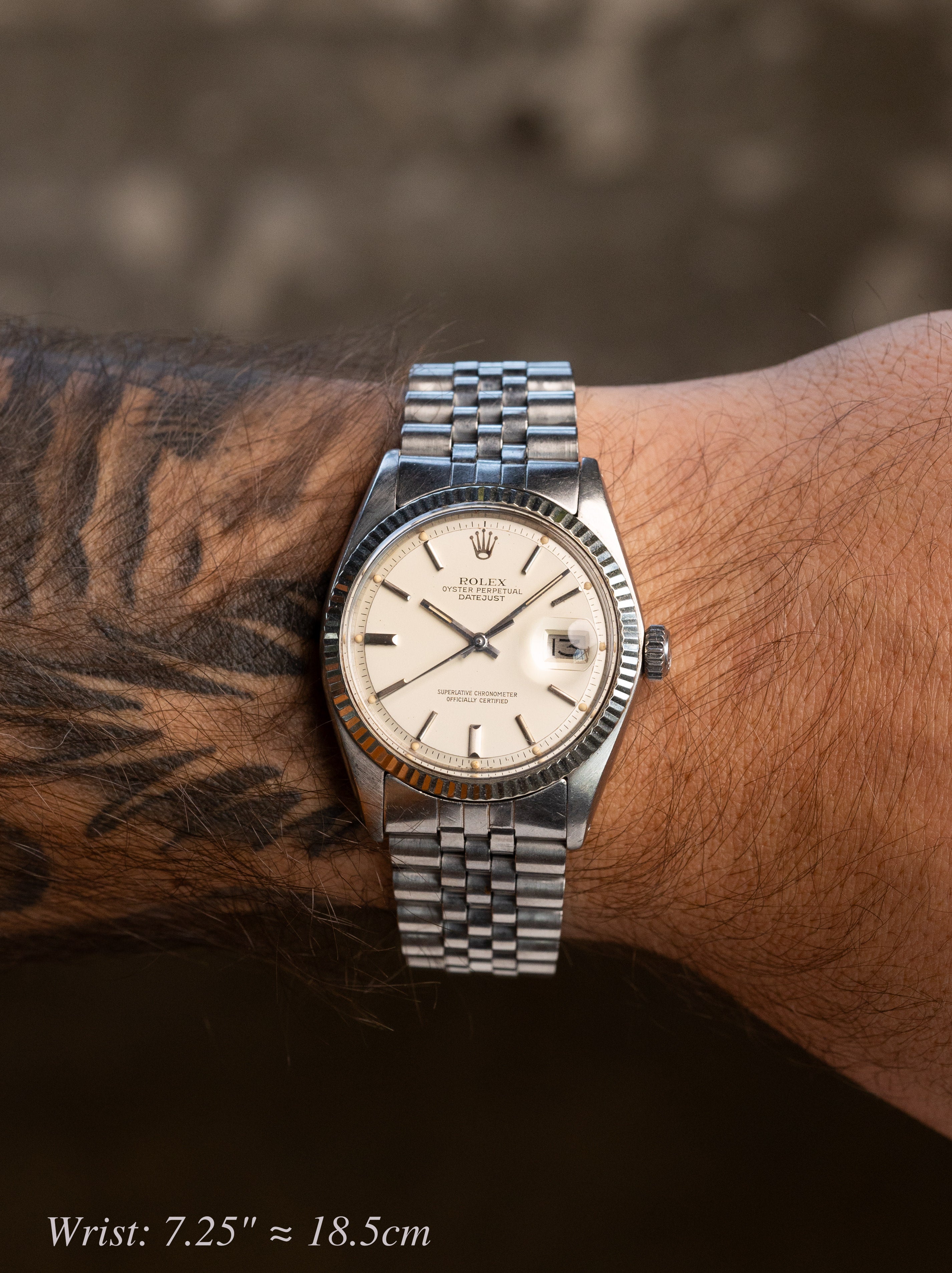 Rolex Datejust Ref. 1601 - Satin 'Cream' Silver Dial Unpolished