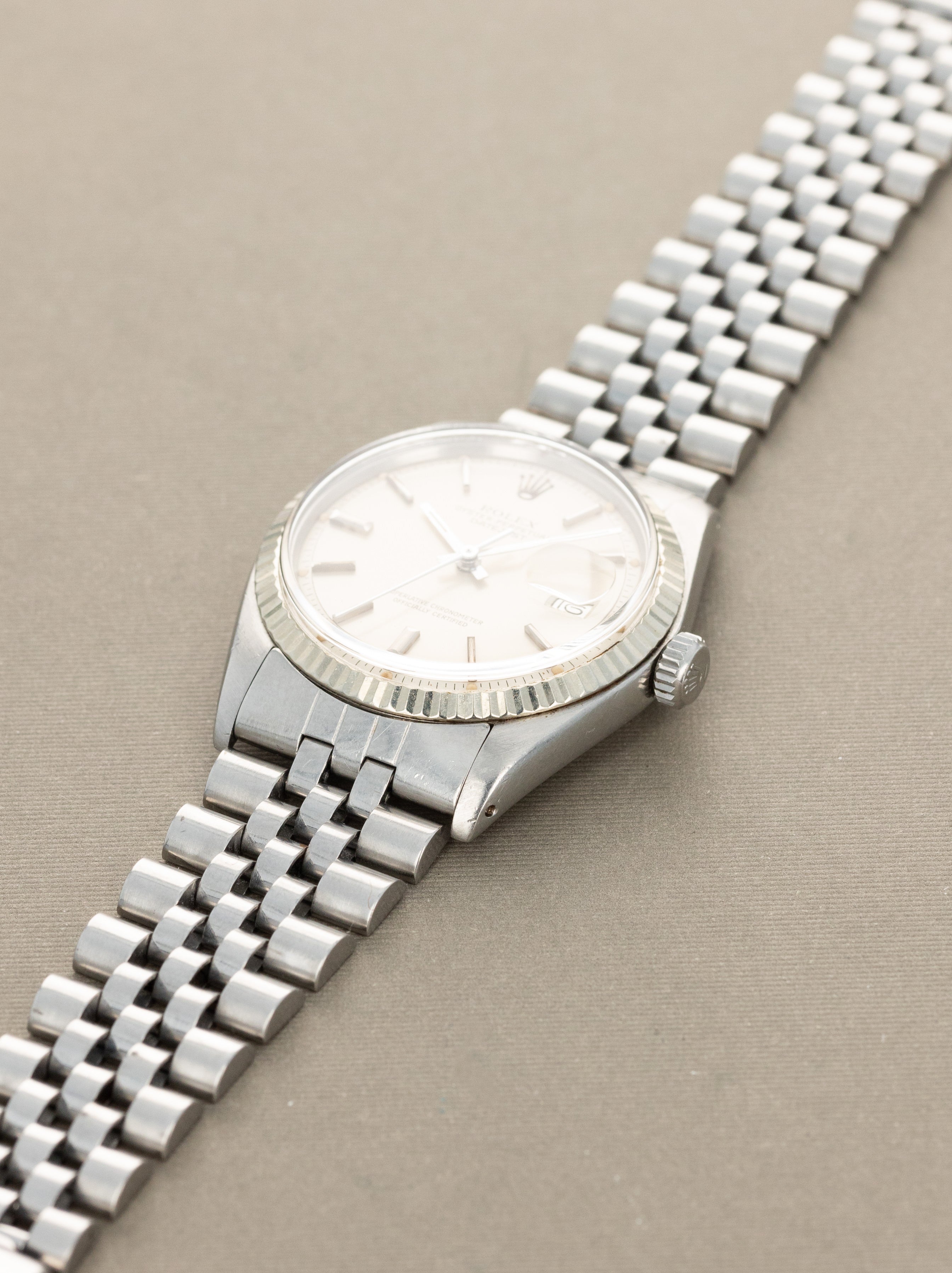 Rolex Datejust Ref. 1601 - Satin 'Cream' Silver Dial Unpolished