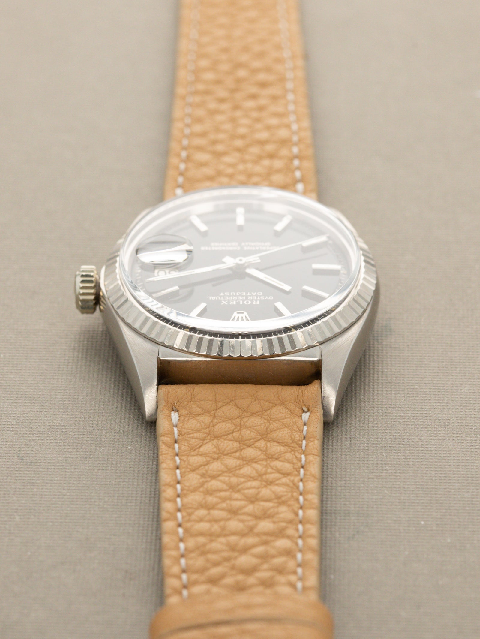 Rolex Datejust Ref. 1601/9 - White Gold W/ Black 'Gilt' Dial