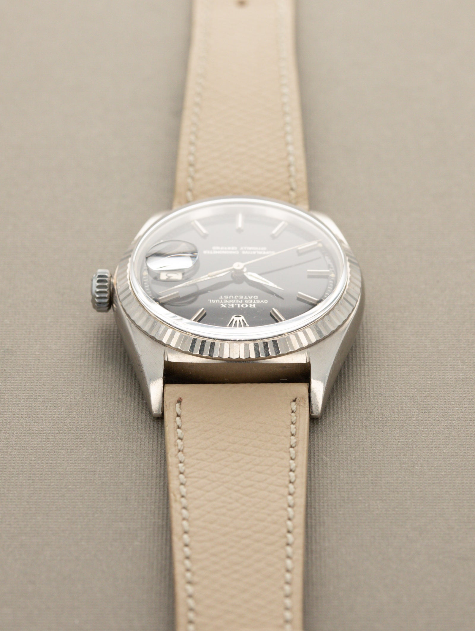 Rolex Datejust Ref. 1601/9 White Gold - Black 'Gilt' Dial